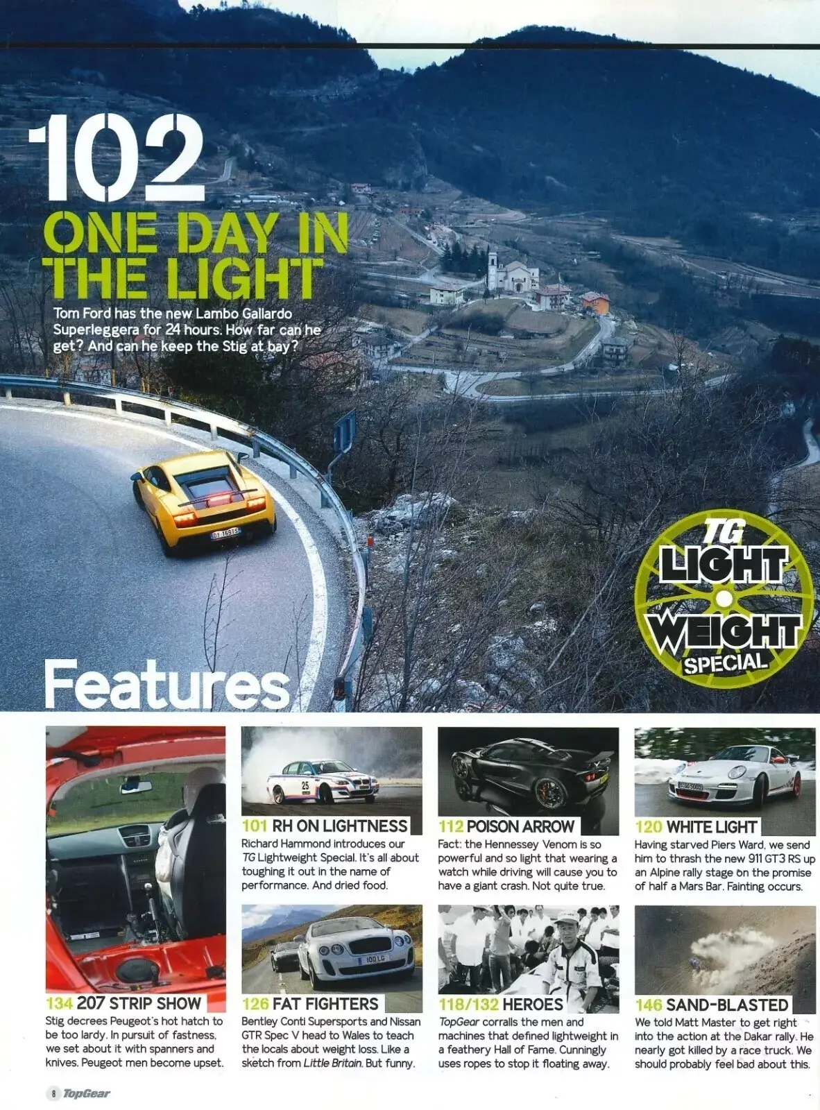 BBC Top Gear Magazine: Issue 203, Lambo Superleggera, Porsche GT3, April 2010 - image 2 | Free standard UK delivery included | Discount Quality Products