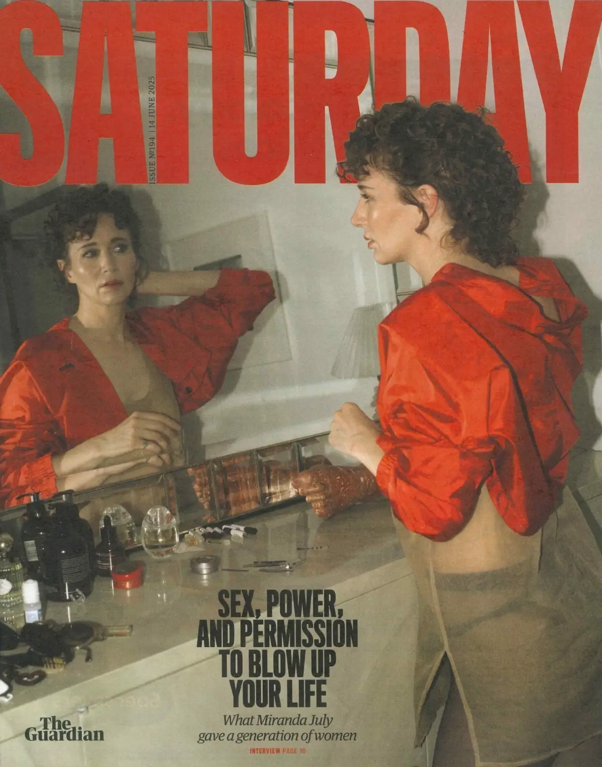 Guardian Saturday Magazine Miranda July, Lainey Wilson, Marina Diamandis 14.6.25