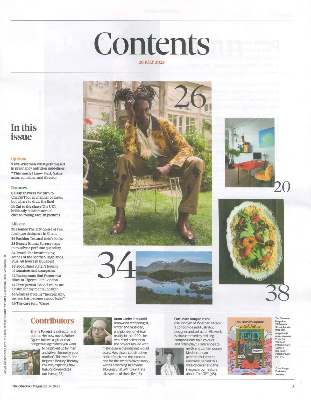 Observer Magazine: ChatGPT, Mark Gatiss, Eva Wiseman, Nigel Slater, 20.7.25 - image 2 | Free standard UK delivery included | Discount Quality Products