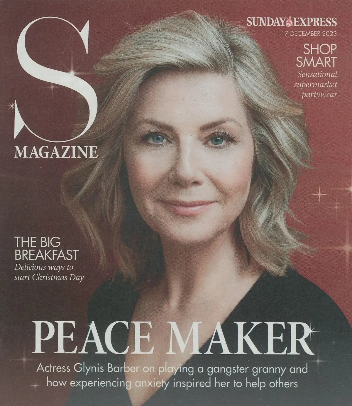 Sunday Express Magazine: Glynis Barber, Mindy Hammond, Xmas, Fashion, 17.12.23