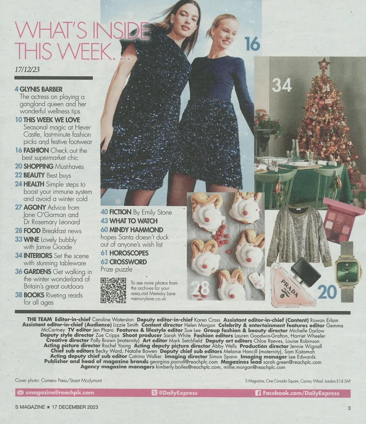Sunday Express Magazine: Glynis Barber, Mindy Hammond, Xmas, Fashion, 17.12.23 - image 2 | Free standard UK delivery included | Discount Quality Products