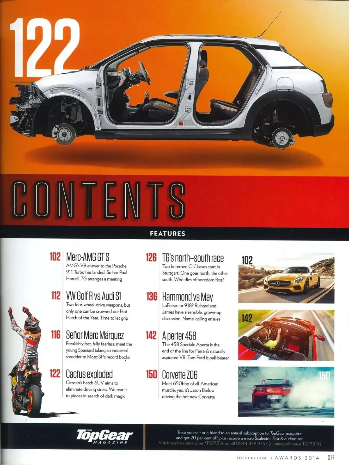 BBC Top Gear Magazine: Issue #264, VW Golf, Audi S1, Corvette Z06, Awards 2014 - image 2 | Free standard UK delivery included | Discount Quality Products