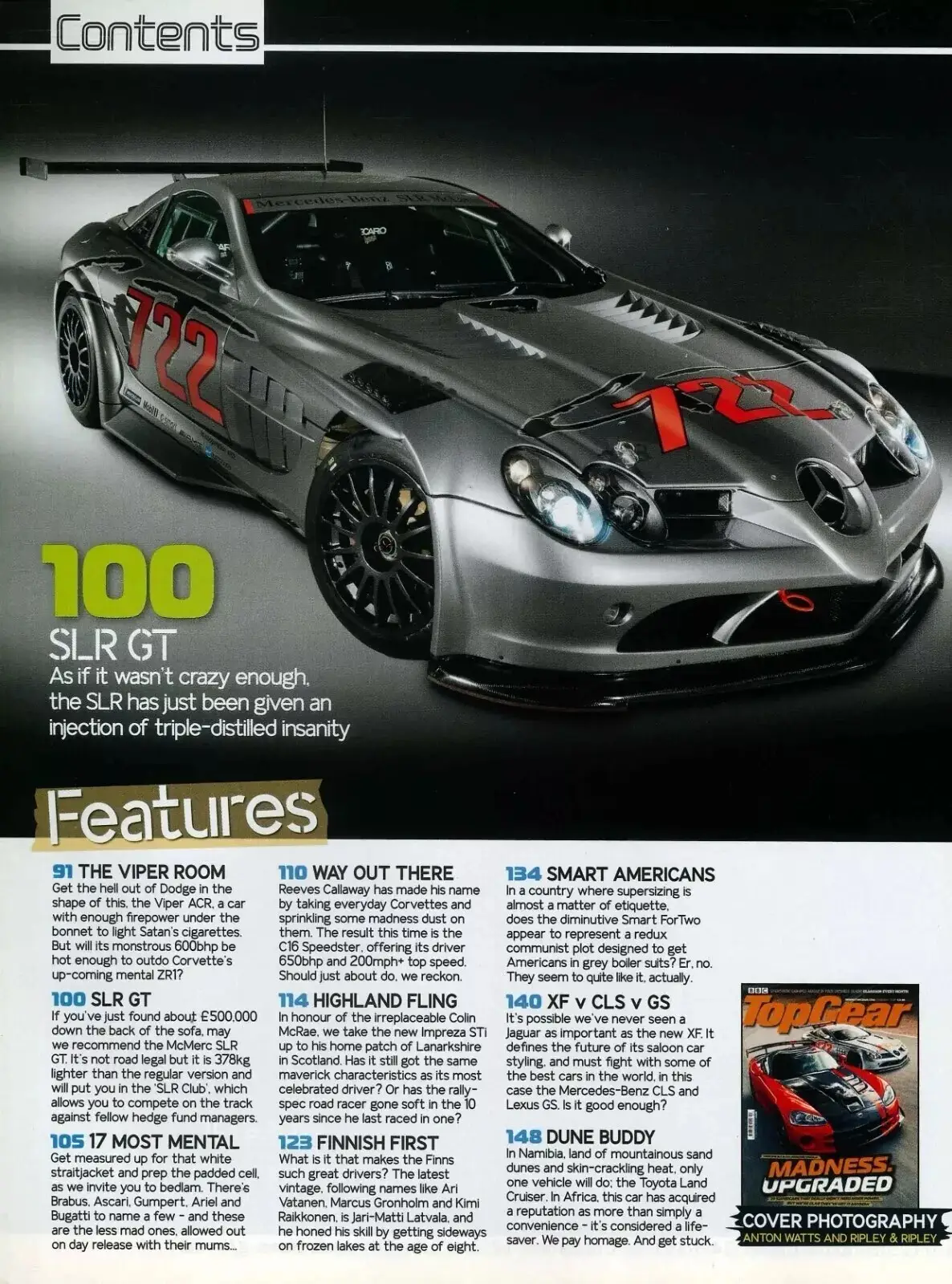 BBC Top Gear Magazine: Issue #175, Supercars, Mercedes SLR, Jaguar XF, Feb 2008 - image 2 | Free standard UK delivery included | Discount Quality Products