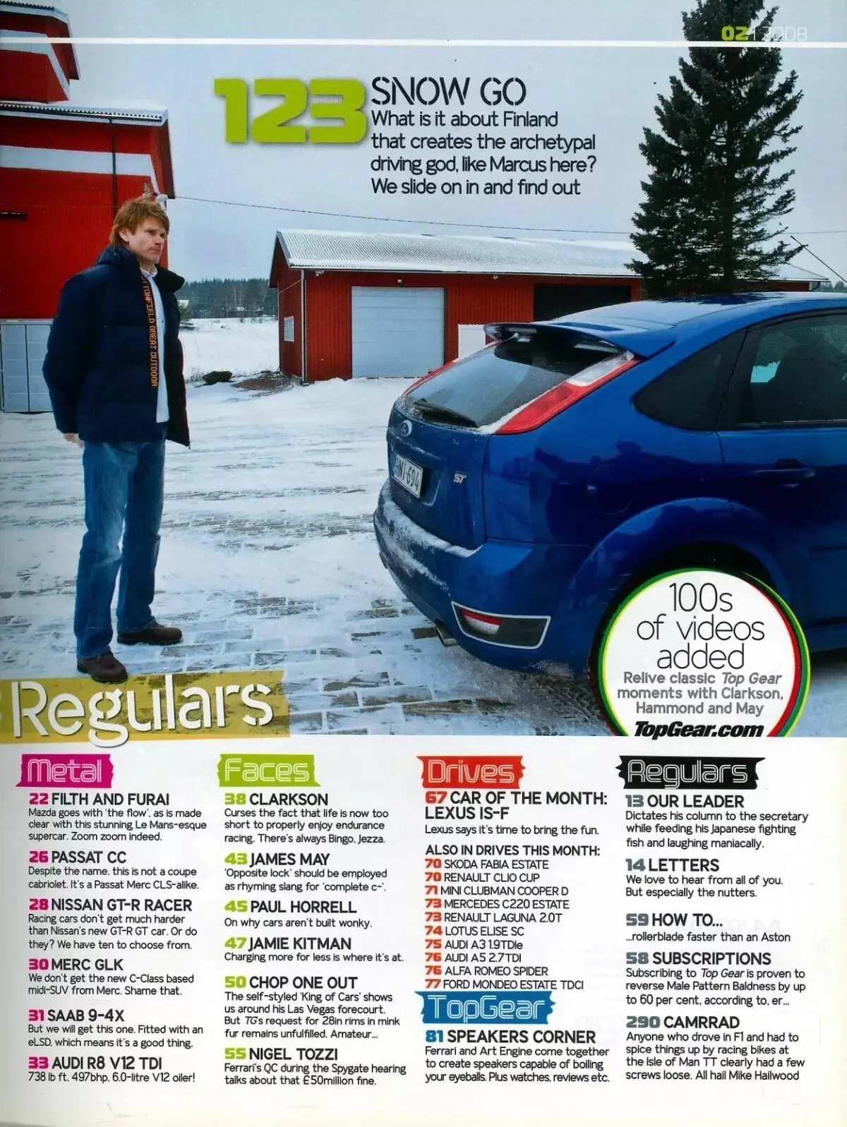 BBC Top Gear Magazine: Issue #175, Supercars, Mercedes SLR, Jaguar XF, Feb 2008 - image 3 | Free standard UK delivery included | Discount Quality Products