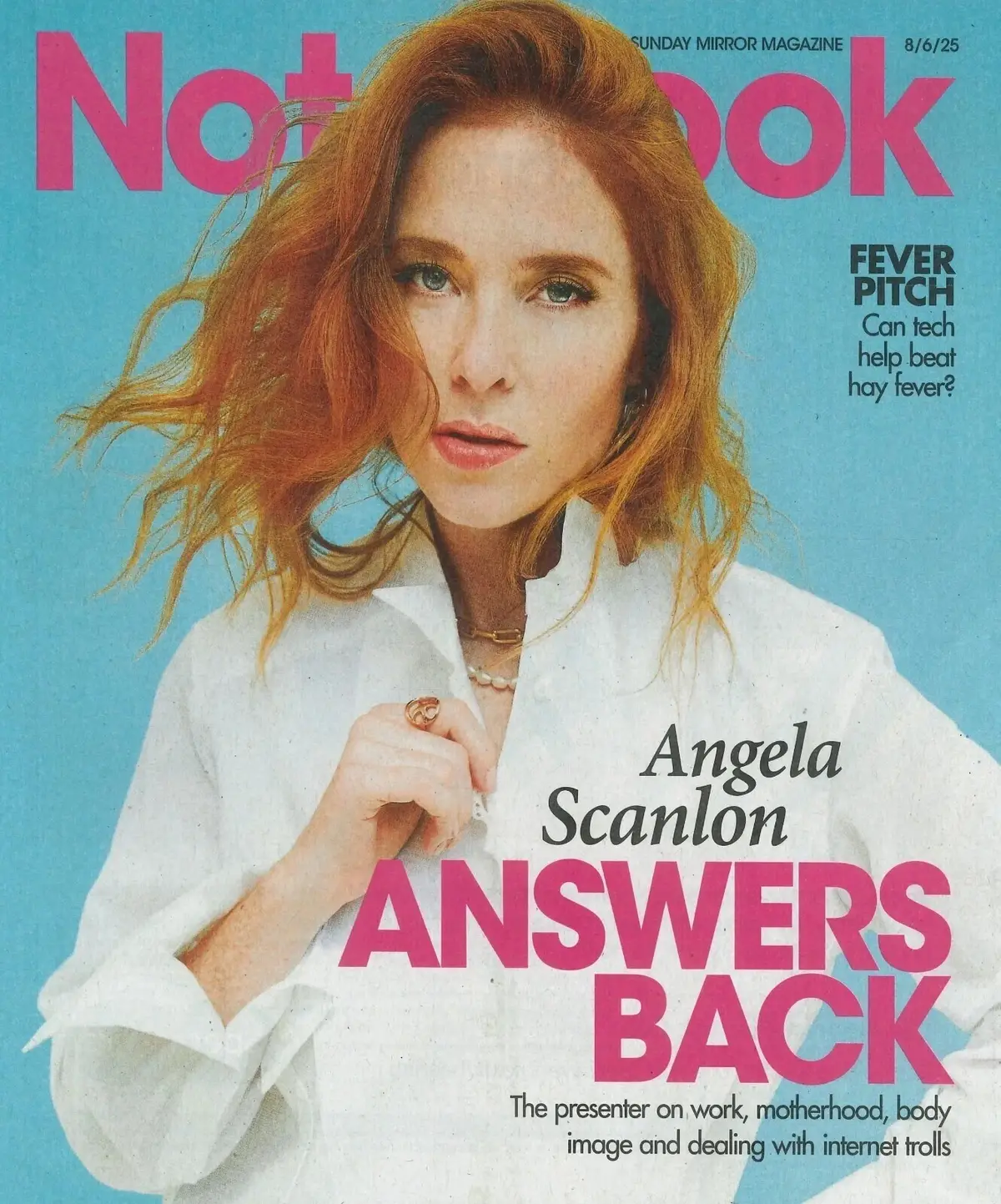Sunday Mirror Notebook Magazine: Angela Scanlon, Ewan McGregor, Fashion, 8.6.25