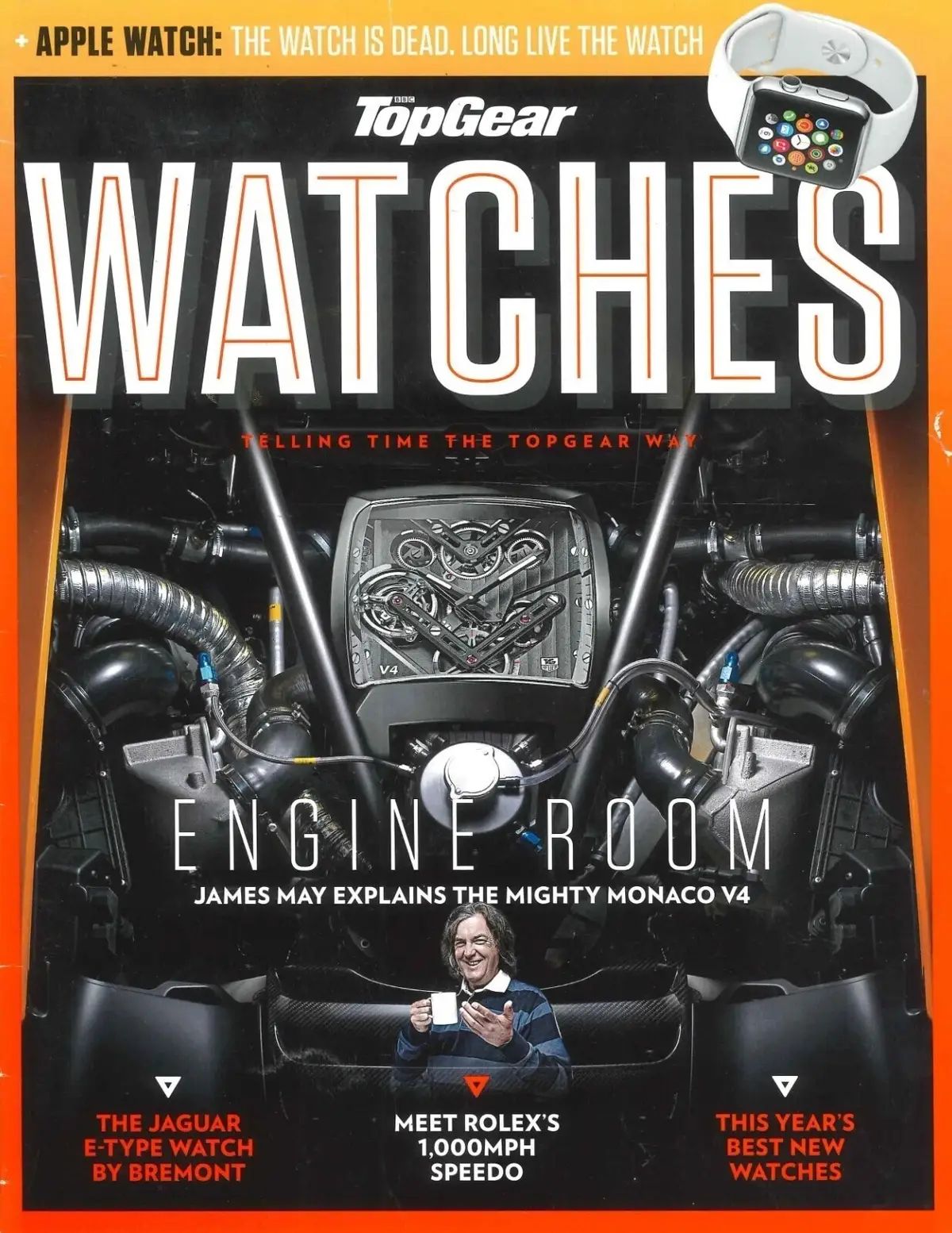 BBC Top Gear Magazine Supplement: Watches, James May Monaco V4, Rolex, F1, 2014