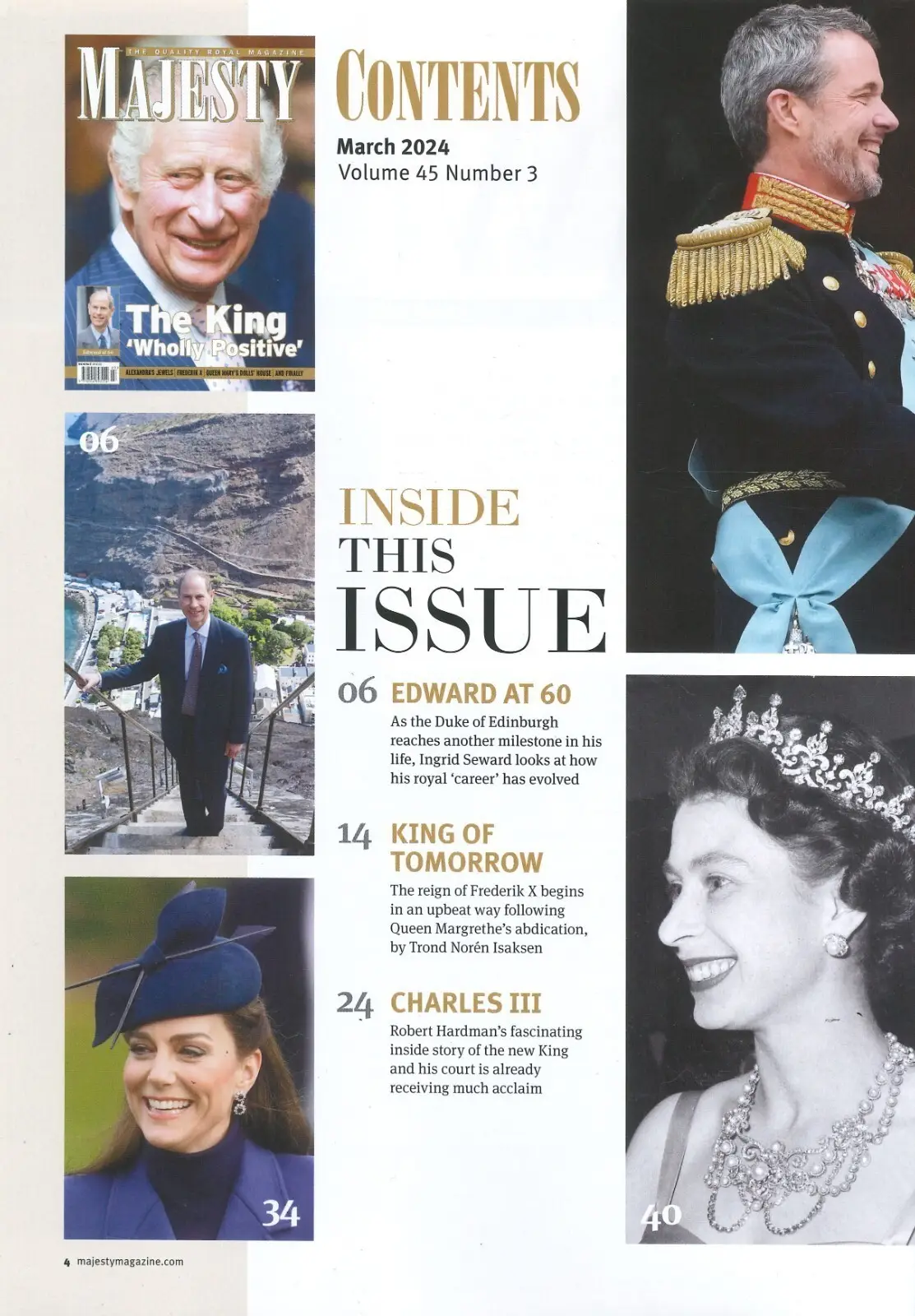 Majesty Magazine King Charles, Queen Camilla, Princess Kate, Royalty, March 2024 - image 2 | Free standard UK delivery included | Discount Quality Products