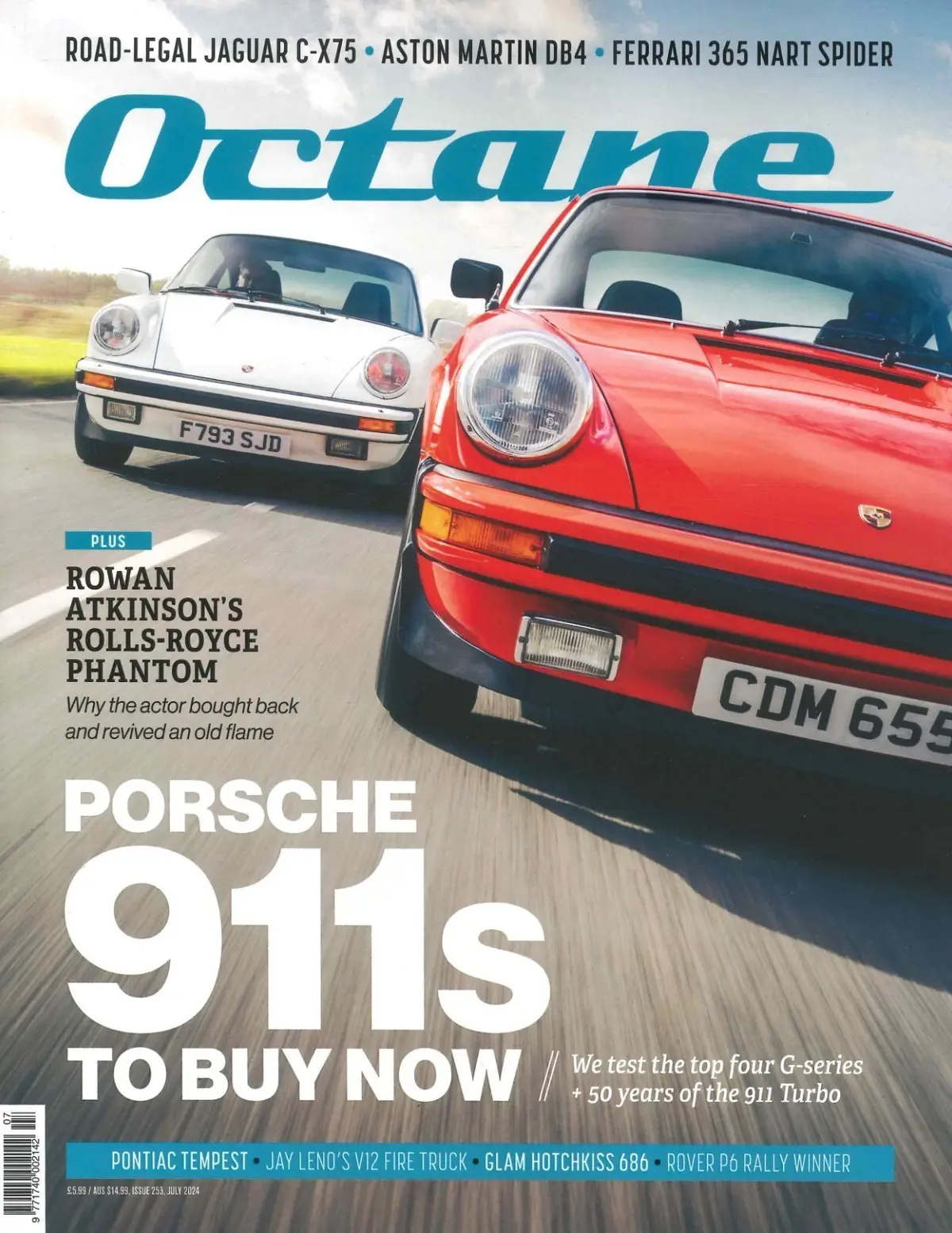 Octane Magazine #253, Porsche 911s, Rowan Atkinson's Rolls-Royce, Cars July 2024