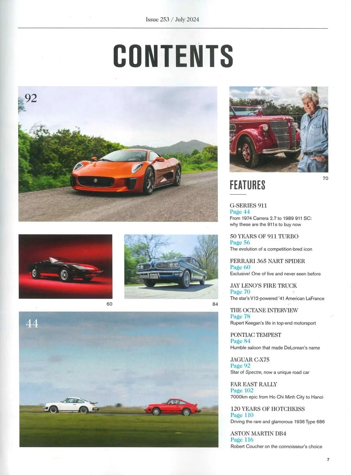 Octane Magazine #253, Porsche 911s, Rowan Atkinson's Rolls-Royce, Cars July 2024 - image 3 | Free standard UK delivery included | Discount Quality Products