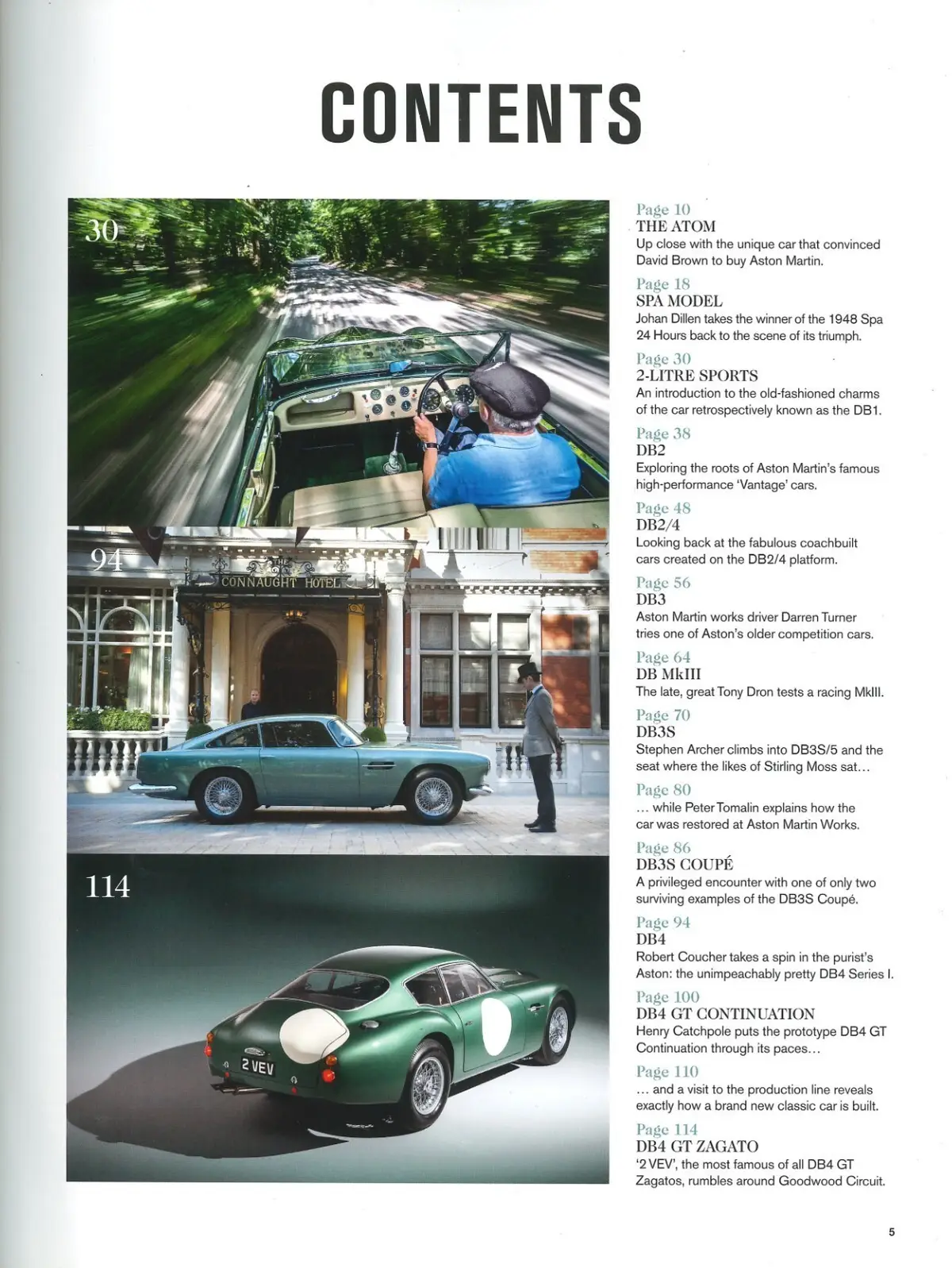 Octane Magazine Aston Martin 1947-1972 David Brown Era, Le Mans, F1 Car, 007 DB5 - image 2 | Free standard UK delivery included | Discount Quality Products
