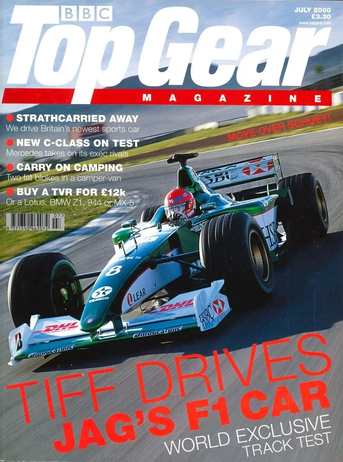BBC Top Gear Magazine: Issue #82, BMW Z1, Jaguar F1, Kawasaki, Lotus, July 2000