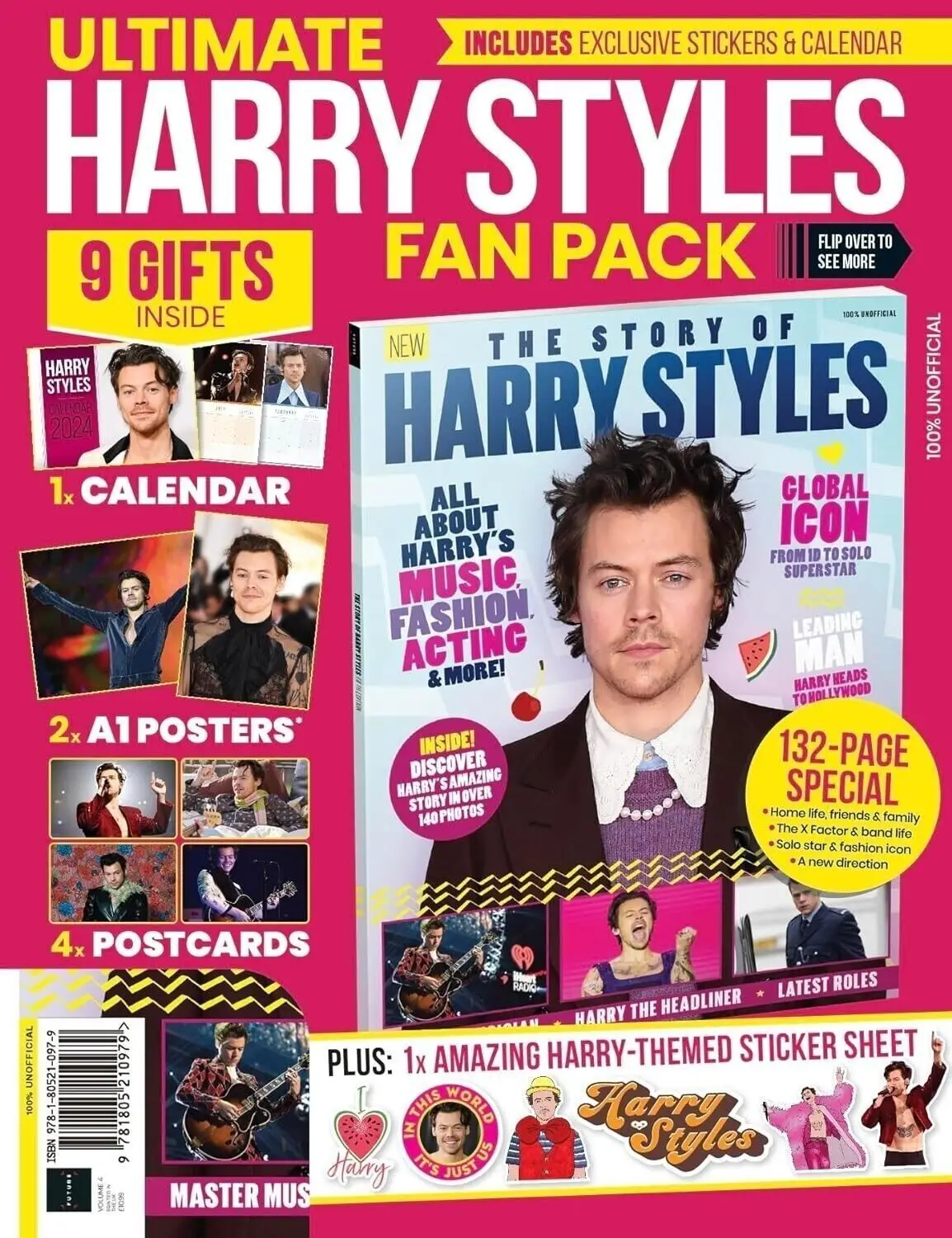 Ultimate Harry Styles Magazine Fan Pack, 9 Gifts, 2024 Calendar, A1 Posters - Free standard UK delivery included | Discount Quality Products