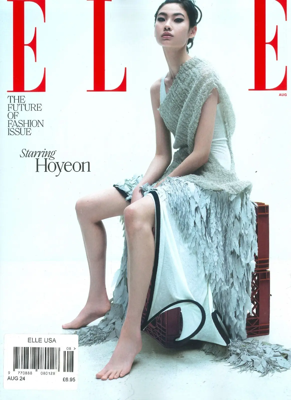Elle USA Magazine: Future of Fashion Issue Hoyeon in Hollywood Anok Yai Aug 2024
