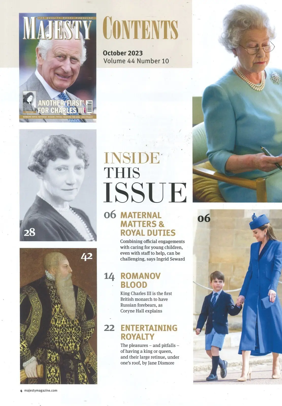 Majesty Magazine: King Charles III, Queen Elizabeth II, Princess Kate, Oct 2023 - image 2 | Free standard UK delivery included | Discount Quality Products