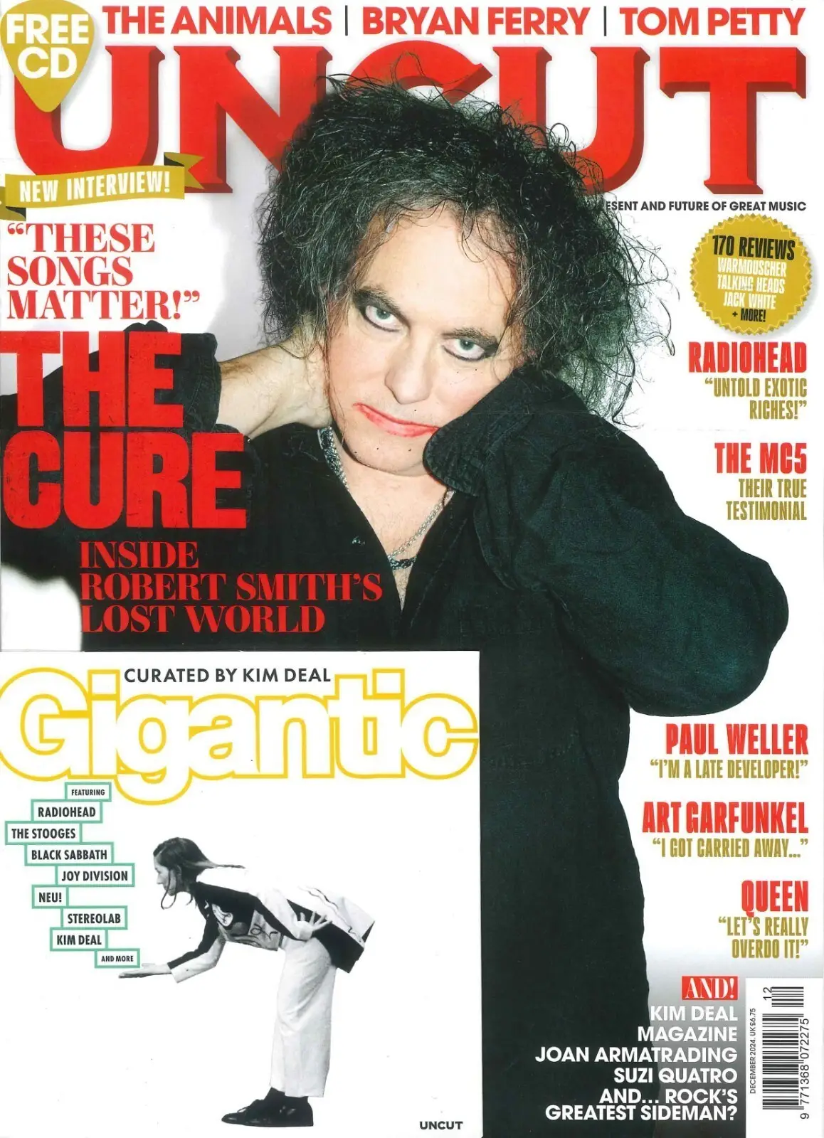 Uncut Magazine: Free CD, Robert Smith, Cure, Paul Weller, Radiohead, Dec 2024 - Free standard UK delivery included | Discount Quality Products