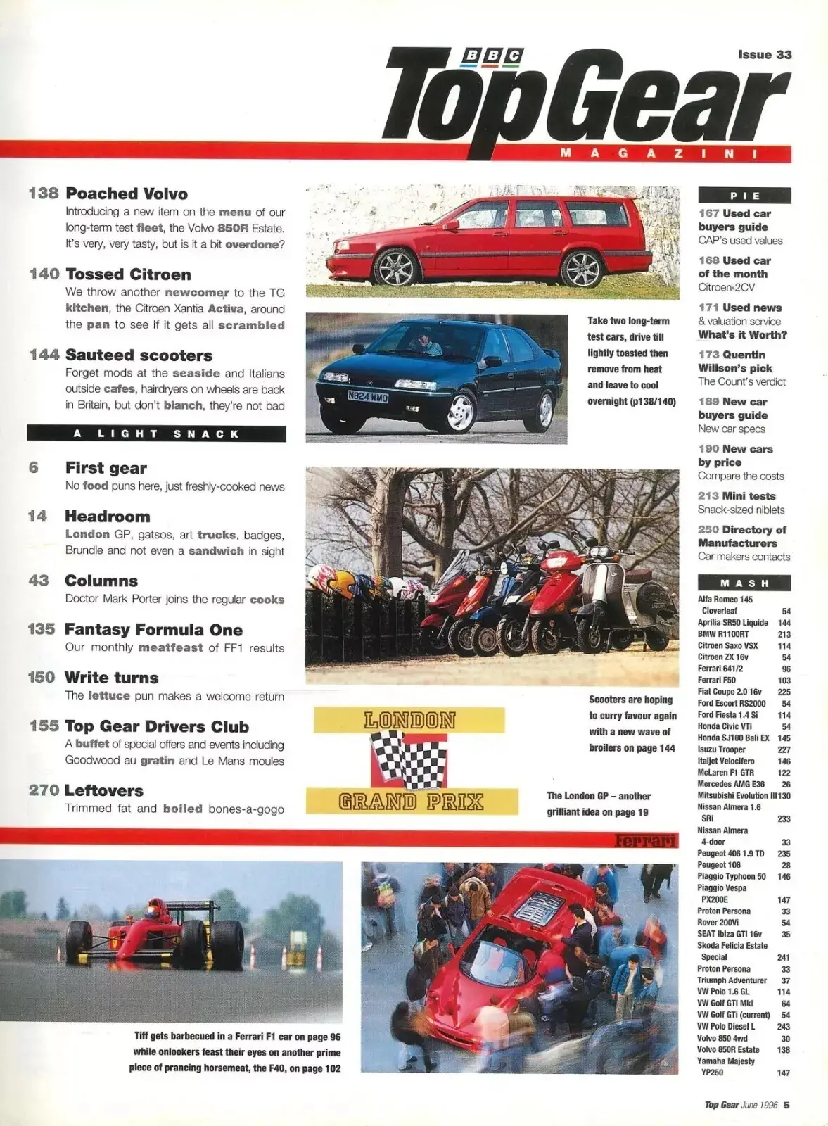 BBC Top Gear Magazine: Issue #33, Ferrari F1 v F50, McLaren, Citroen, June 1996 - image 3 | Free standard UK delivery included | Discount Quality Products