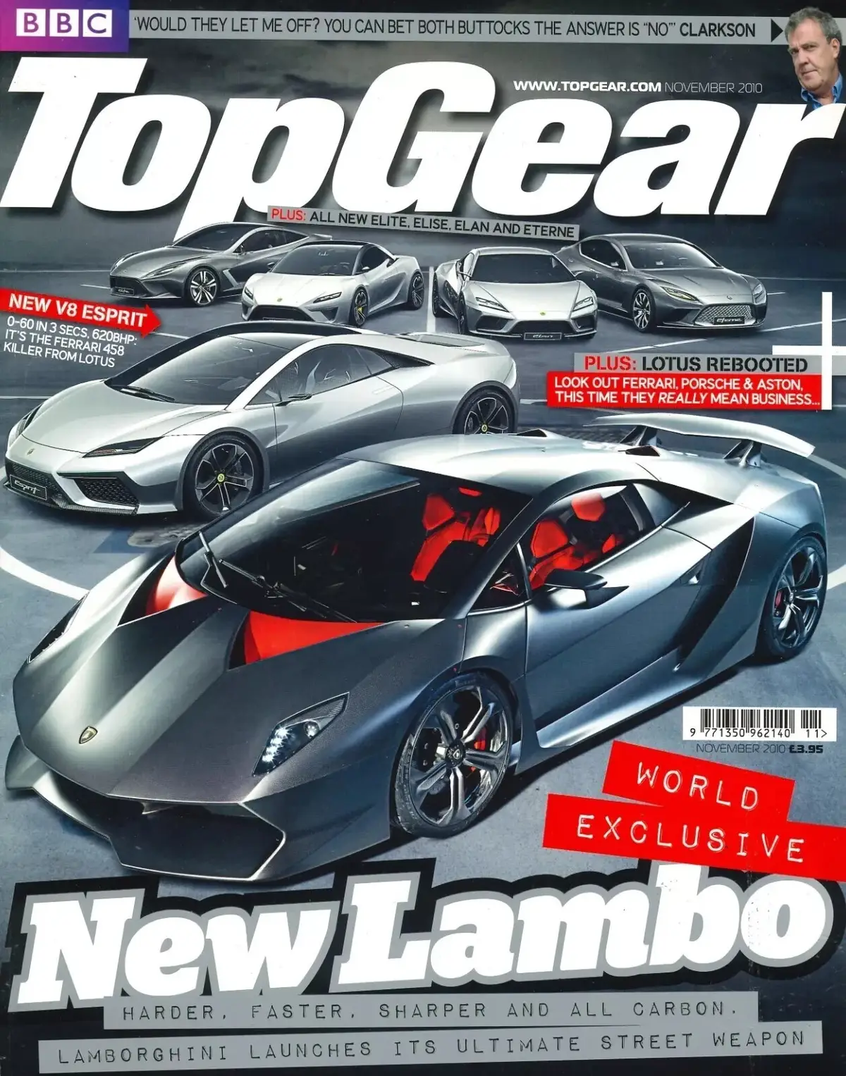 BBC Top Gear Magazine: Issue #210, Lambo Sesto Elemento, Lotus, BMW M3, Nov 2010