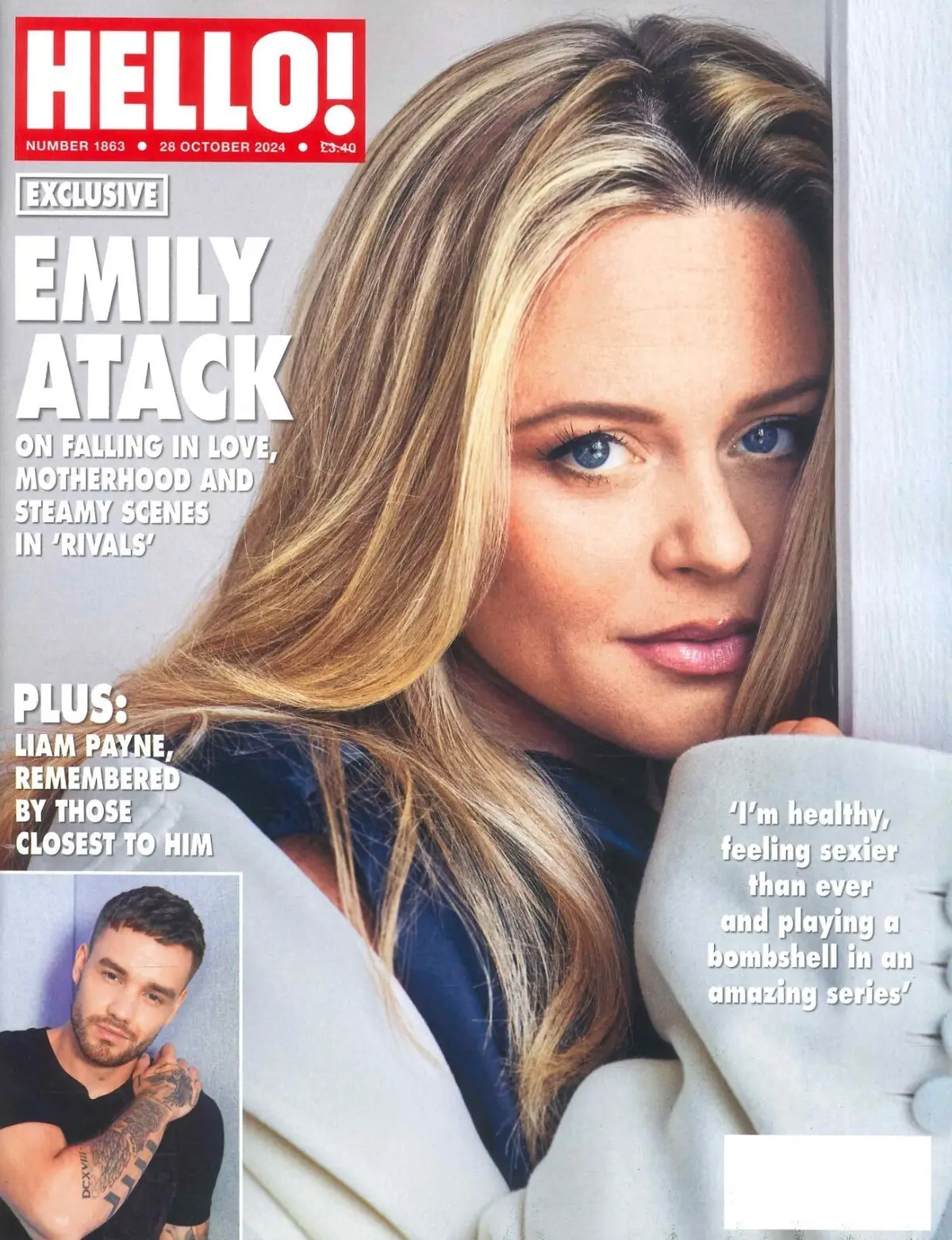 HELLO! Magazine: Emily Atack, Liam Payne Death Tribute, Gigi Hadid, 28.10.24