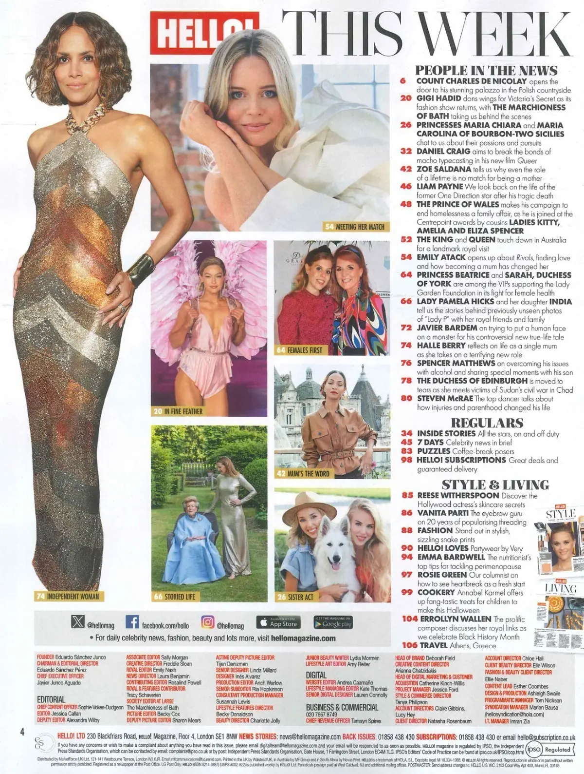 HELLO! Magazine: Emily Atack, Liam Payne Death Tribute, Gigi Hadid, 28.10.24 - image 2 | Free standard UK delivery included | Discount Quality Products