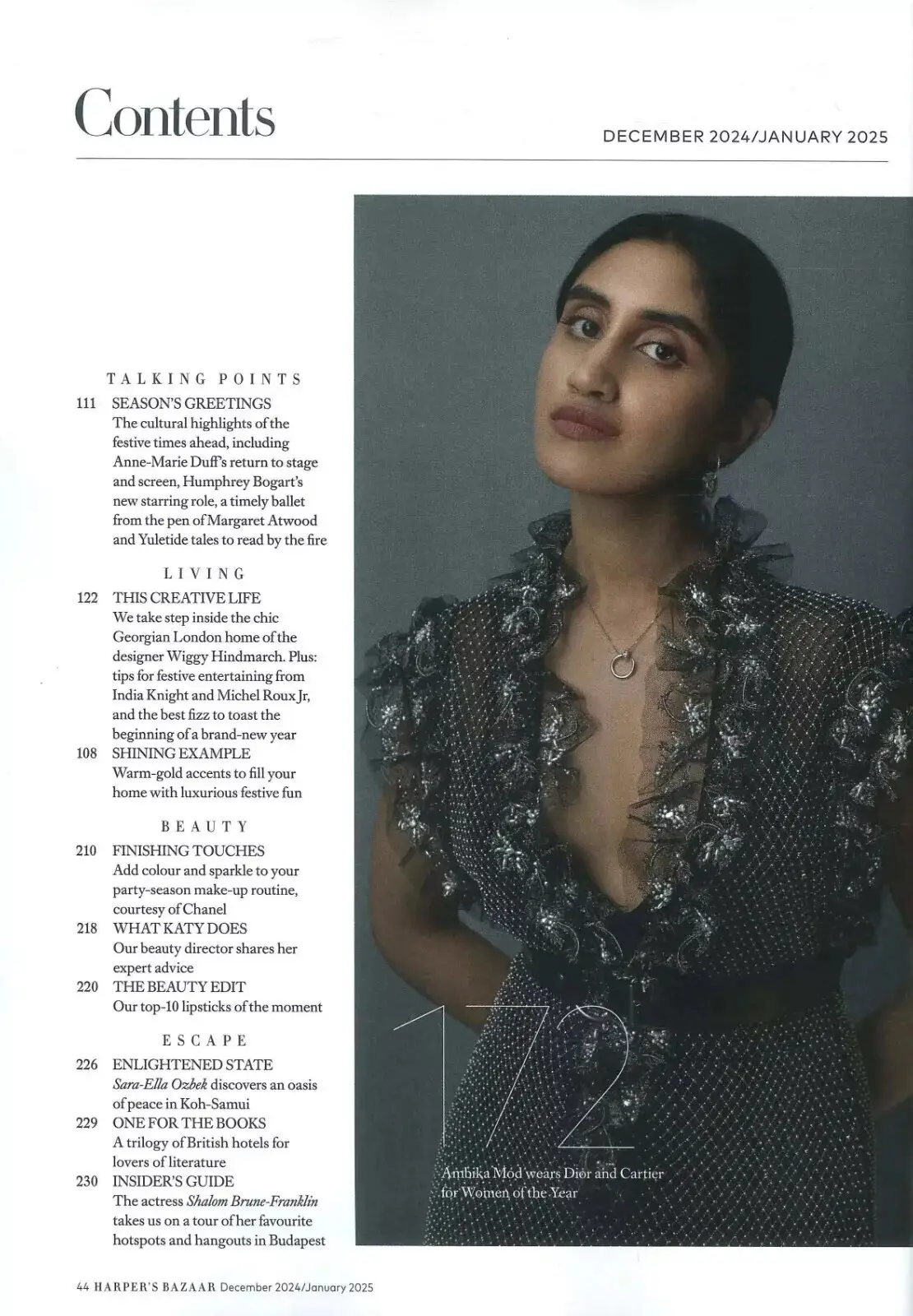 Harper's Bazaar Magazine: Sophie Turner, V. Beckham, Ambika Mod, Dec/Jan 2025 - image 3 | Free standard UK delivery included | Discount Quality Products