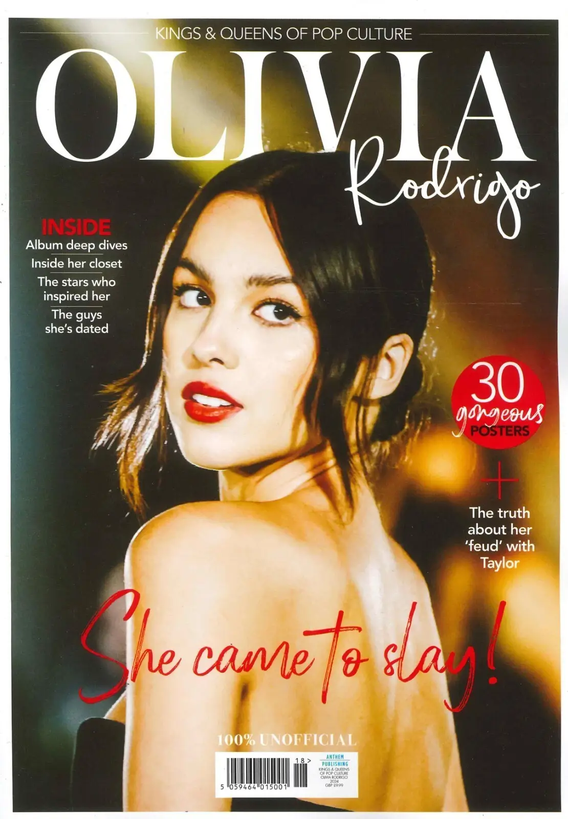Olivia Rodrigo Magazine: Kings &amp; Queens of Pop Culture, Feud with Taylor Swift