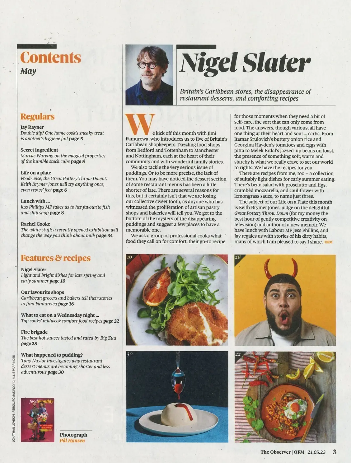 Observer Magazine Food Monthly, Keith Brymer Jones, Big Zuu, Recipes, May 2023 - image 2 | Free standard UK delivery included | Discount Quality Products