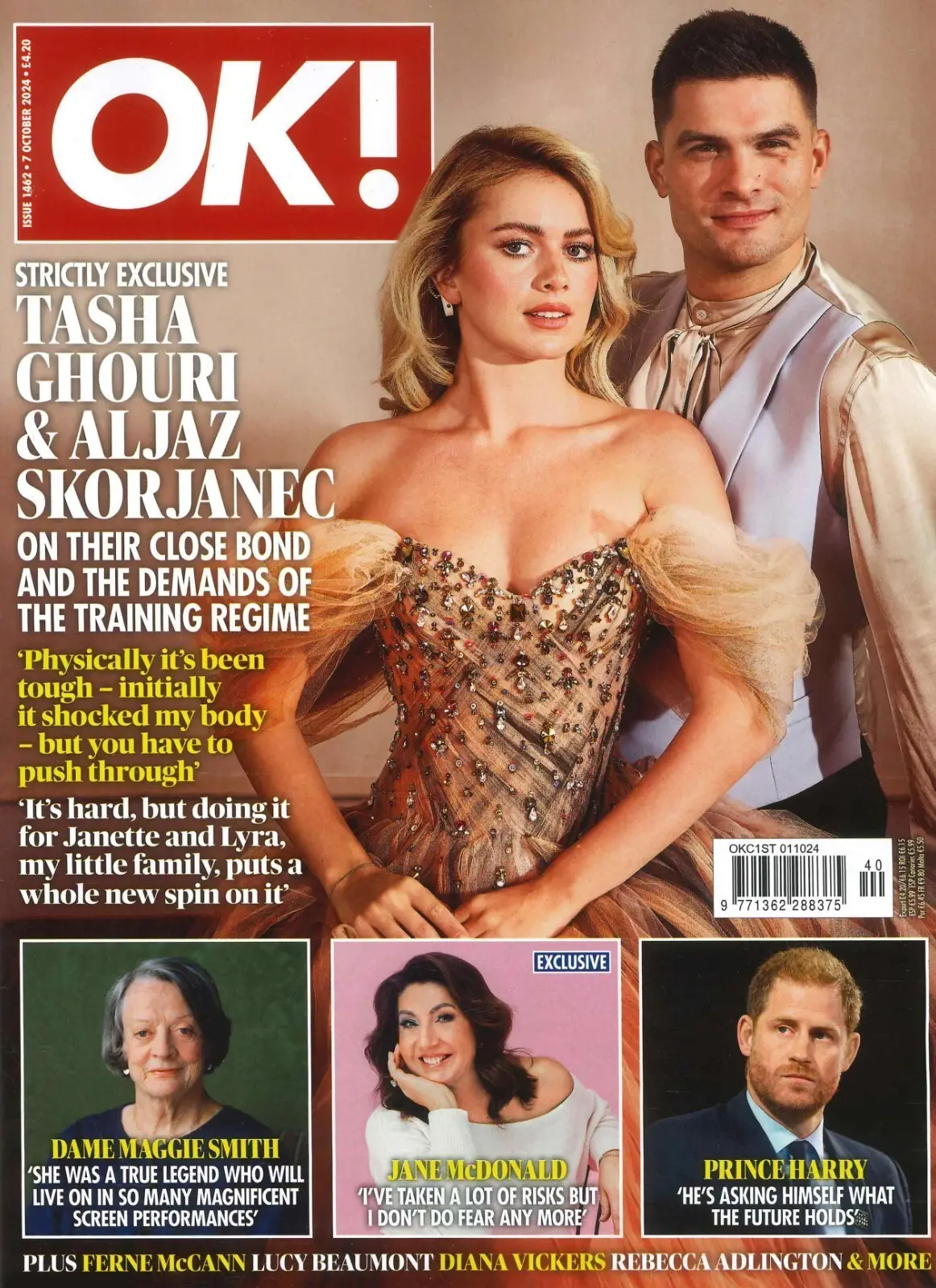 OK! Magazine: Maggie Smith,  Ghouri, Princess Kate, Prince Harry&amp;William 7.10.24