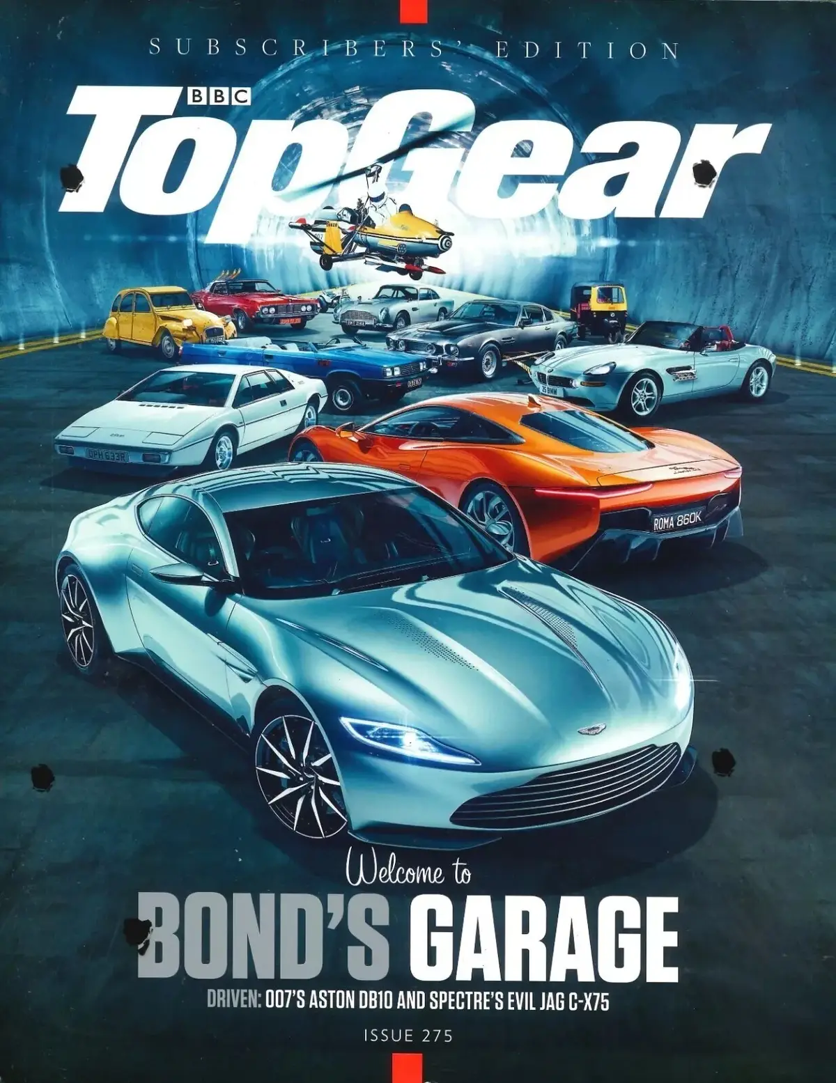 BBC Top Gear Magazine: Issue #275, Aston Martin DB10, Jaguar C-X75, Nov 2015