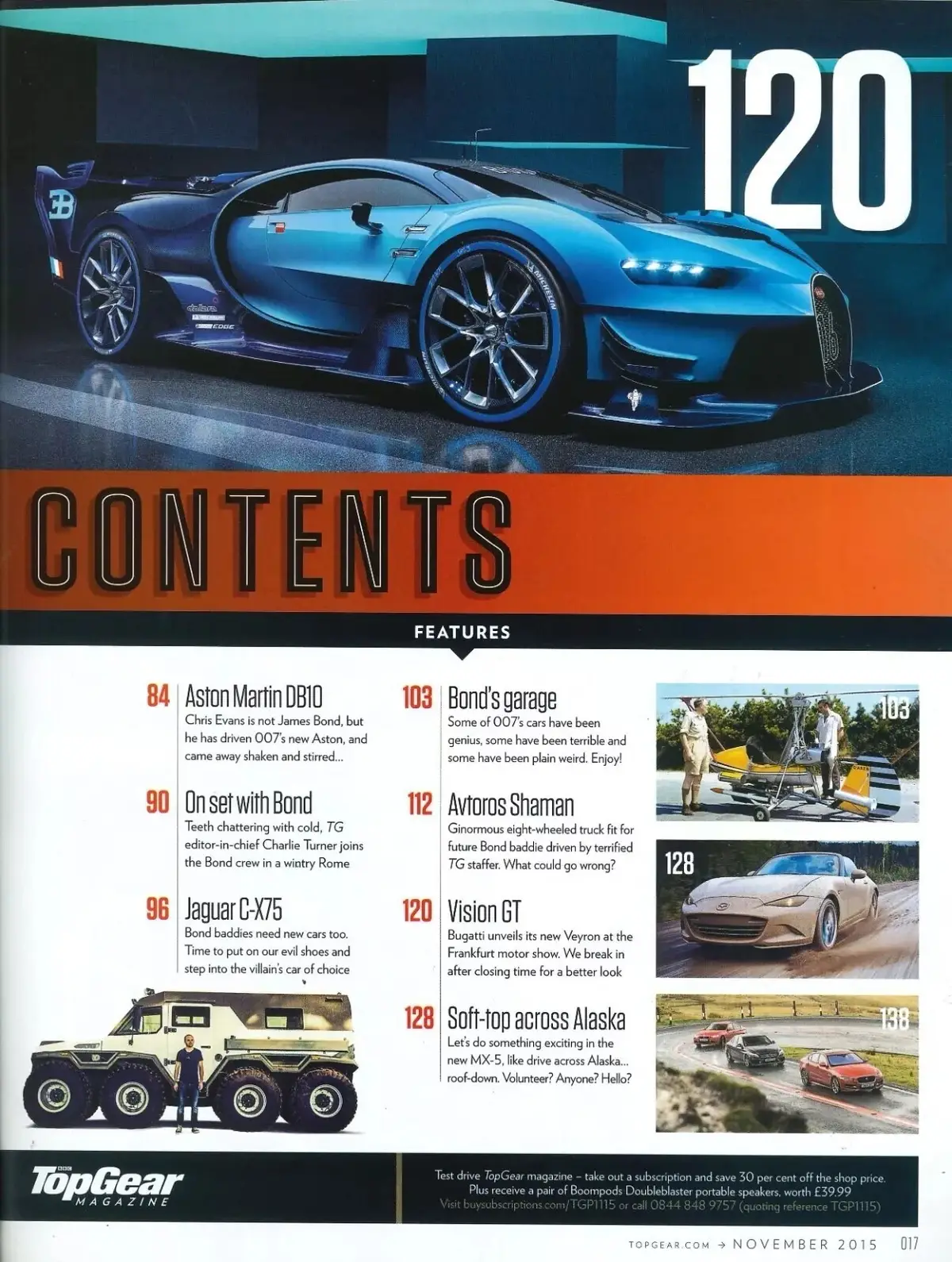 BBC Top Gear Magazine: Issue #275, Aston Martin DB10, Jaguar C-X75, Nov 2015 - image 2 | Free standard UK delivery included | Discount Quality Products