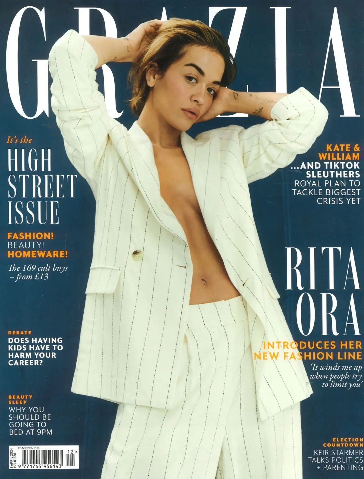 Grazia Magazine Rita Ora, Princess Kate, Lily Allen, Chris Martin, Kamala 1.4.24
