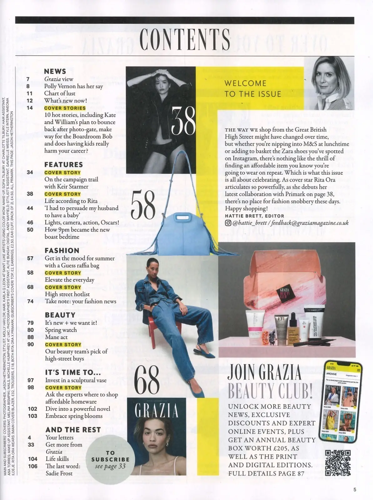 Grazia Magazine Rita Ora, Princess Kate, Lily Allen, Chris Martin, Kamala 1.4.24 - image 2 | Free standard UK delivery included | Discount Quality Products