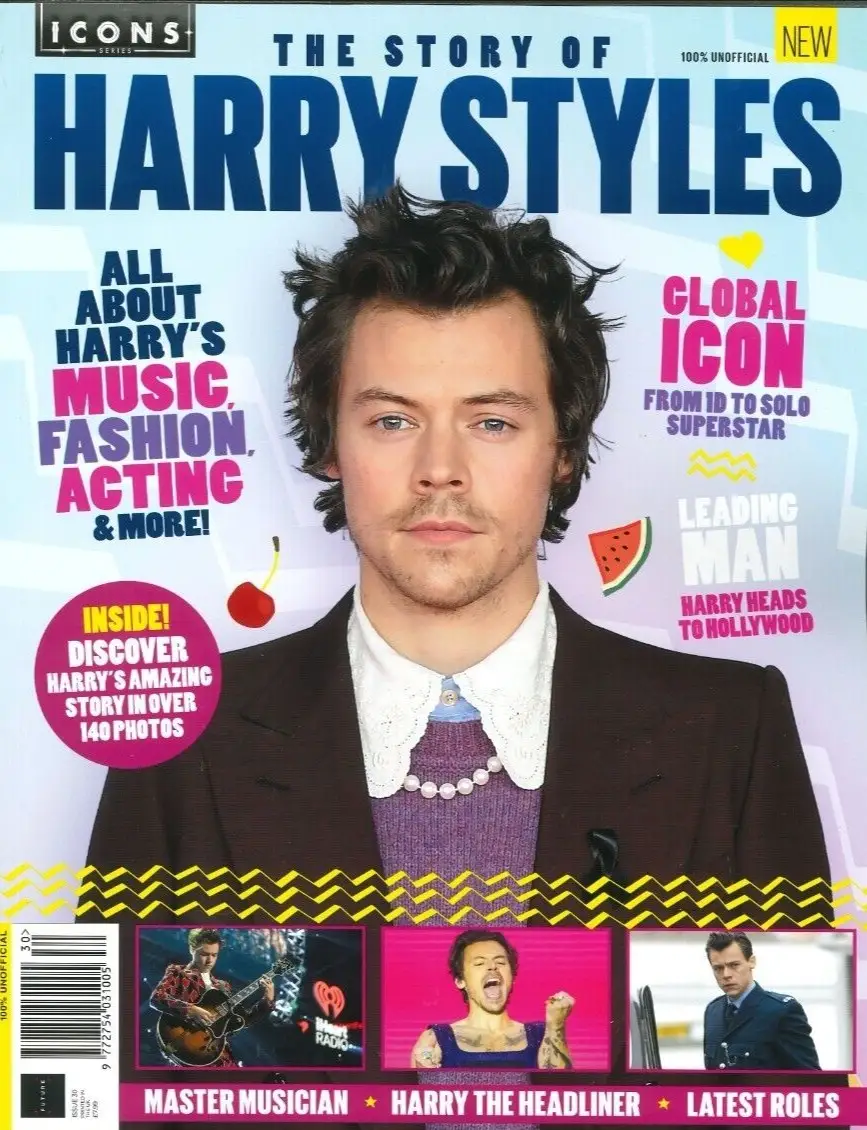 Harry Styles Magazine, Icons Series, 1D, Tour, Rise To Fame, Zayan Malik 2023