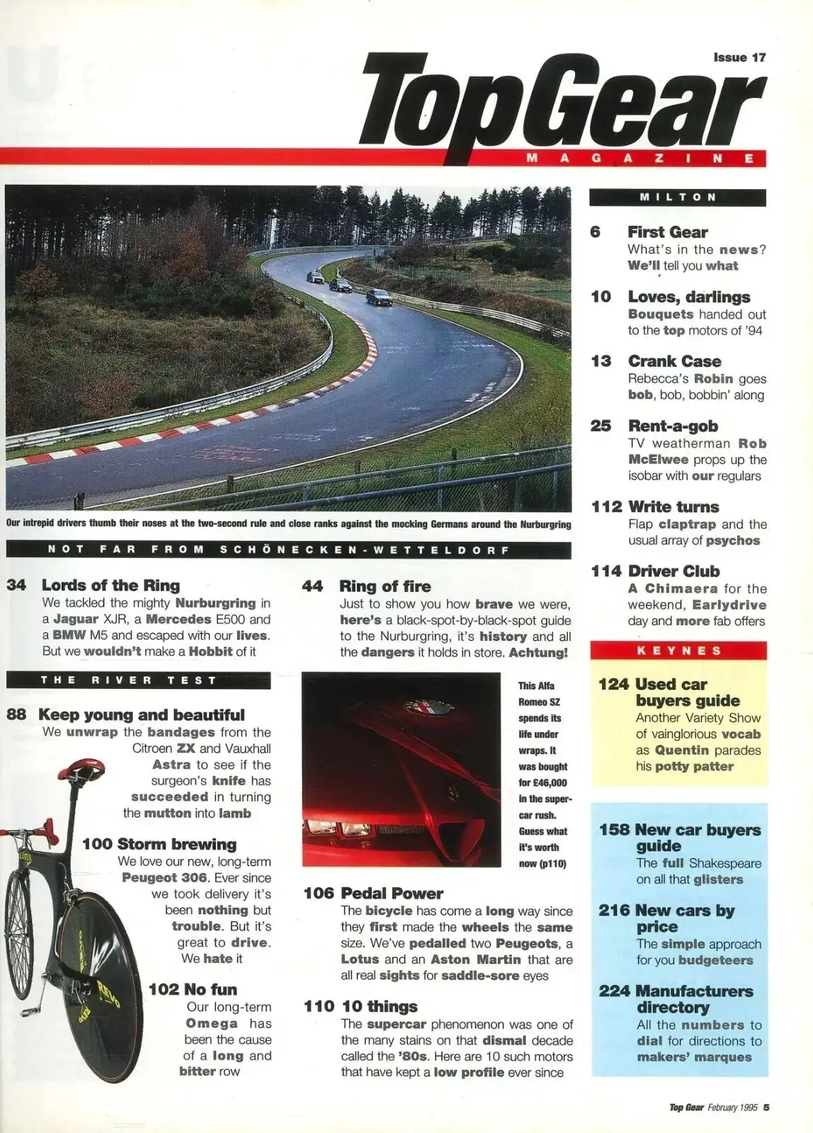 BBC Top Gear Magazine: Issue #17, Jaguar XJR, BMW M5, Mercedes E500, Feb 1995 - image 3 | Free standard UK delivery included | Discount Quality Products