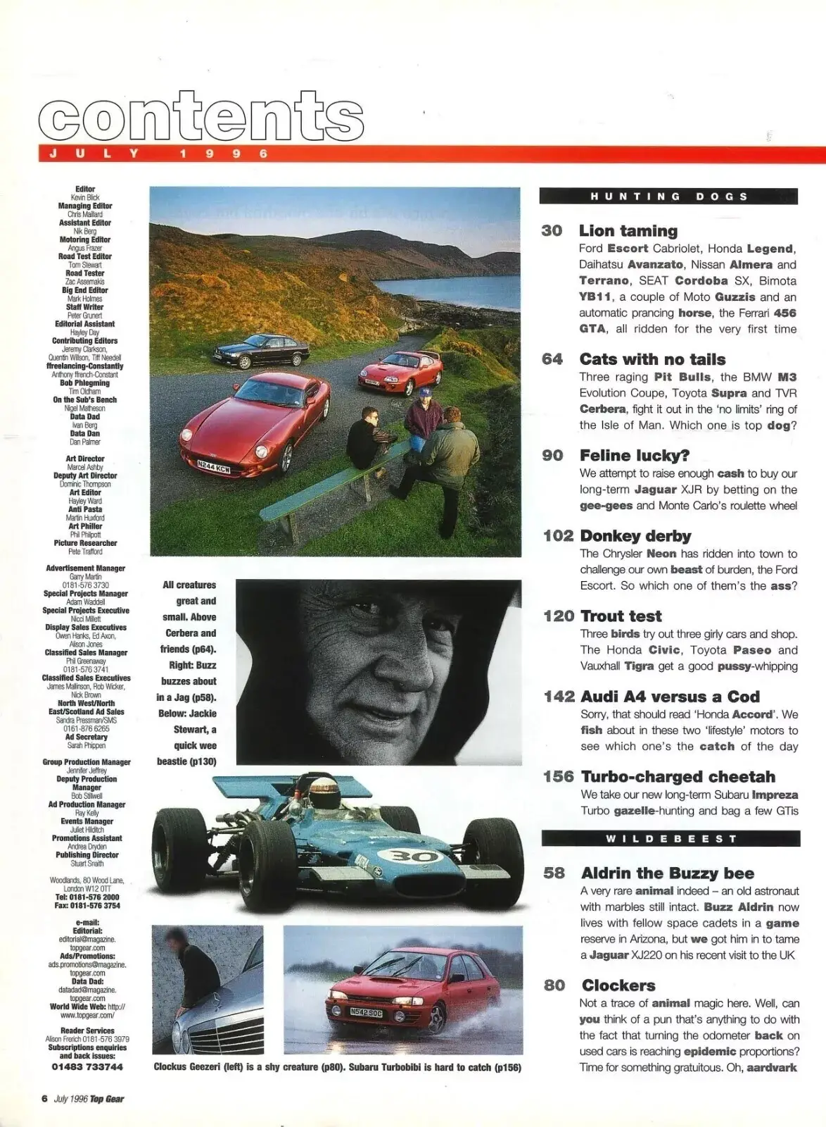 BBC Top Gear Magazine: Issue #34, Toyota Supra, TVR Cerbera, BMW M3, July 1996 - image 2 | Free standard UK delivery included | Discount Quality Products
