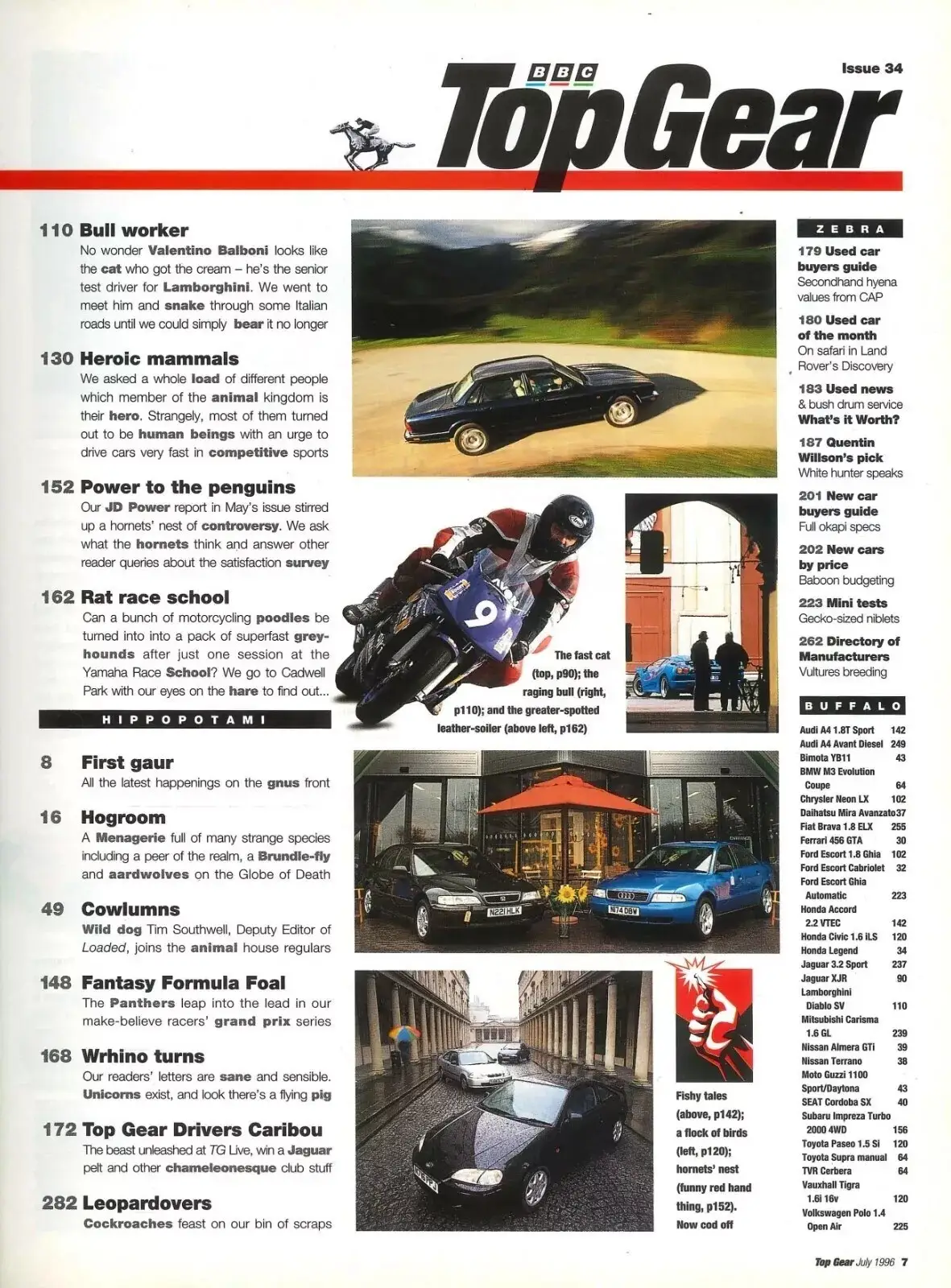 BBC Top Gear Magazine: Issue #34, Toyota Supra, TVR Cerbera, BMW M3, July 1996 - image 3 | Free standard UK delivery included | Discount Quality Products