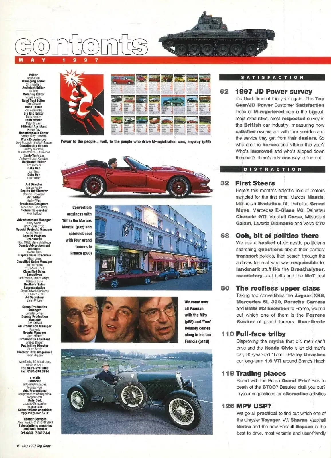 BBC Top Gear Magazine Issue #44, Jaguar XK8, Mercedes SL, BMW M3, Cars, May 1997 - image 2 | Free standard UK delivery included | Discount Quality Products