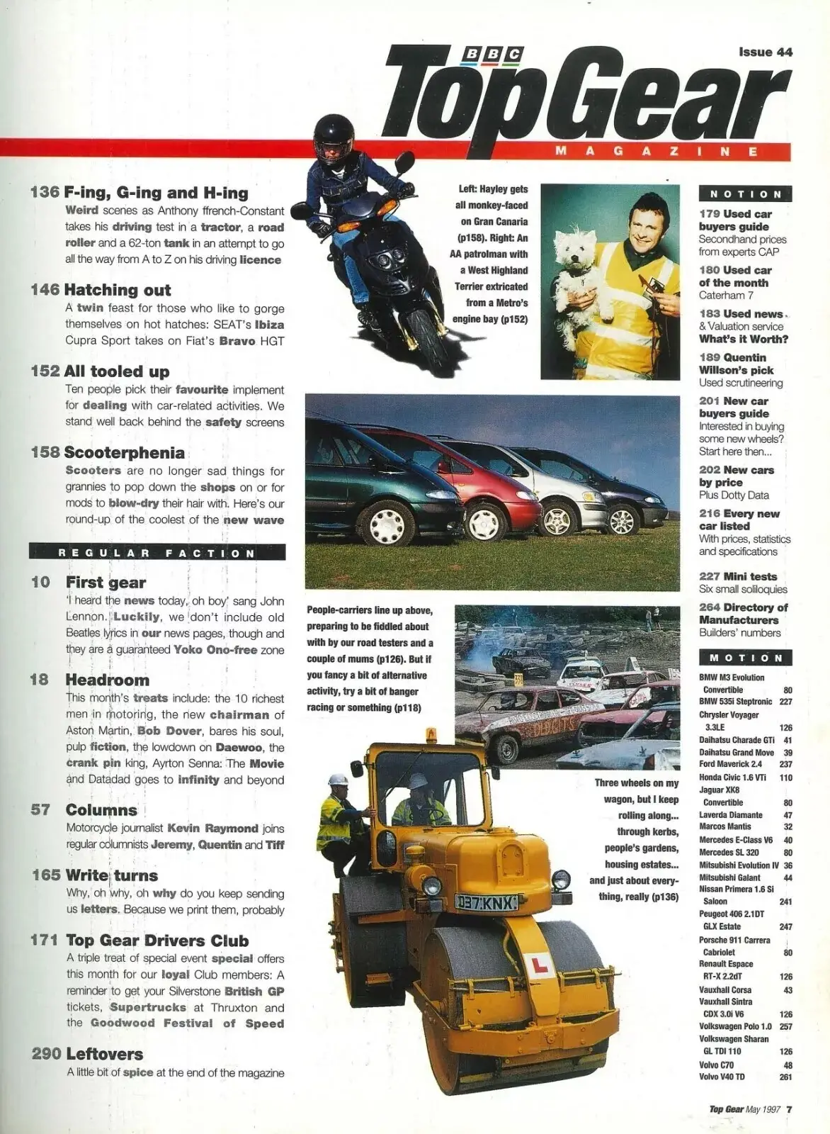 BBC Top Gear Magazine Issue #44, Jaguar XK8, Mercedes SL, BMW M3, Cars, May 1997 - image 3 | Free standard UK delivery included | Discount Quality Products