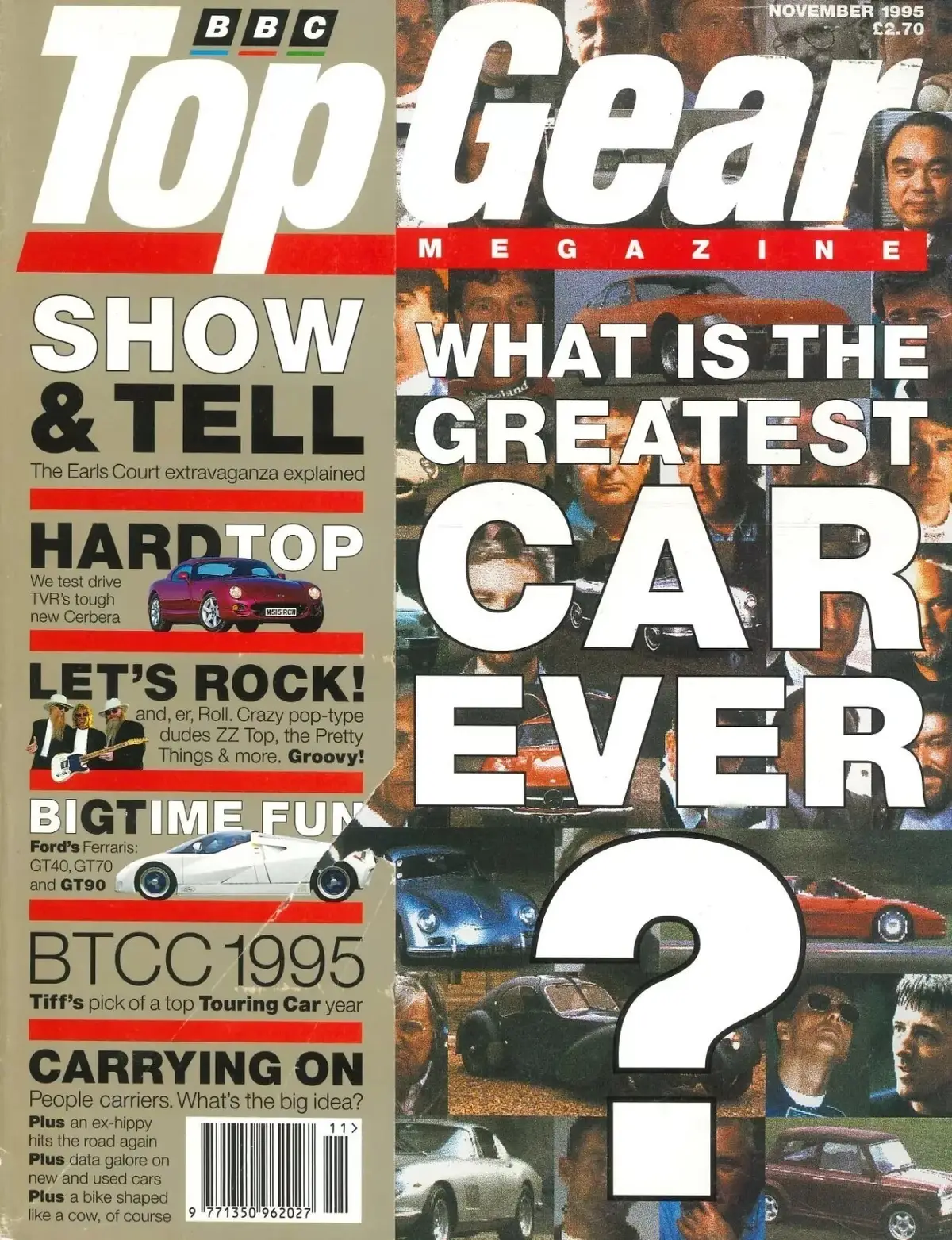 BBC Top Gear Magazine: Issue #26, TVR Cerbera, Jaguar XJR, Ford GT, Nov 1995