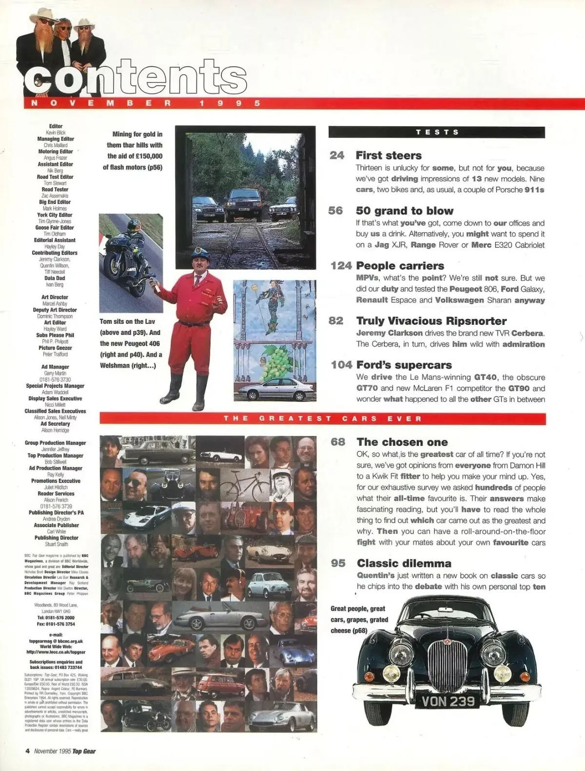 BBC Top Gear Magazine: Issue #26, TVR Cerbera, Jaguar XJR, Ford GT, Nov 1995 - image 2 | Free standard UK delivery included | Discount Quality Products