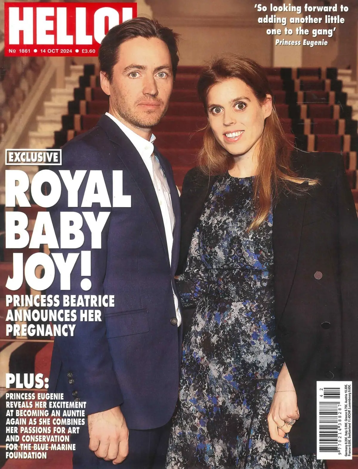 HELLO! Magazine: Princess Beatrice Pregnant, Eugenie, Kate Middleton, 14.10.24