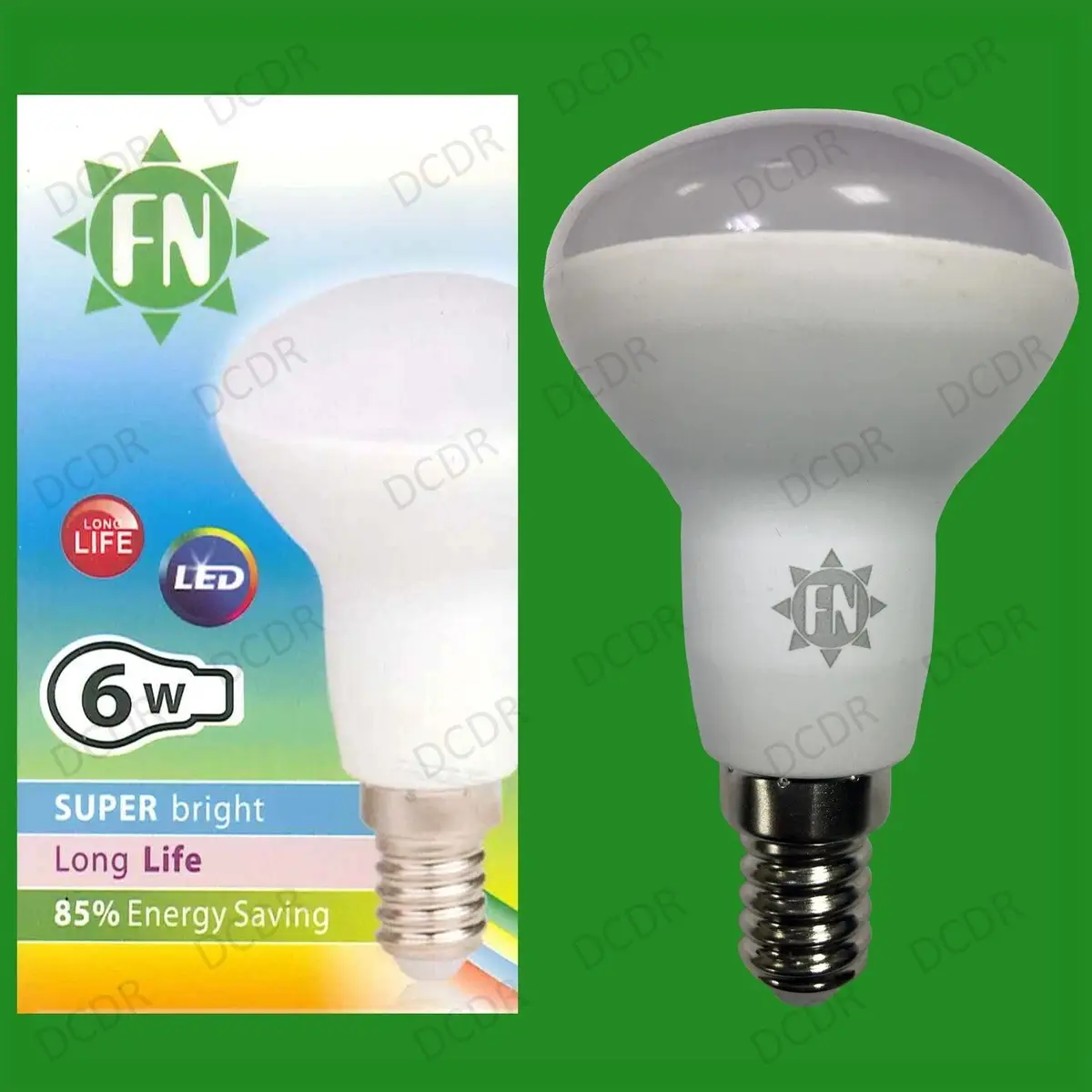 6x 6W (=40W) LED FN R50 Reflector Spotlight E14 6500K Daylight Light Bulb
