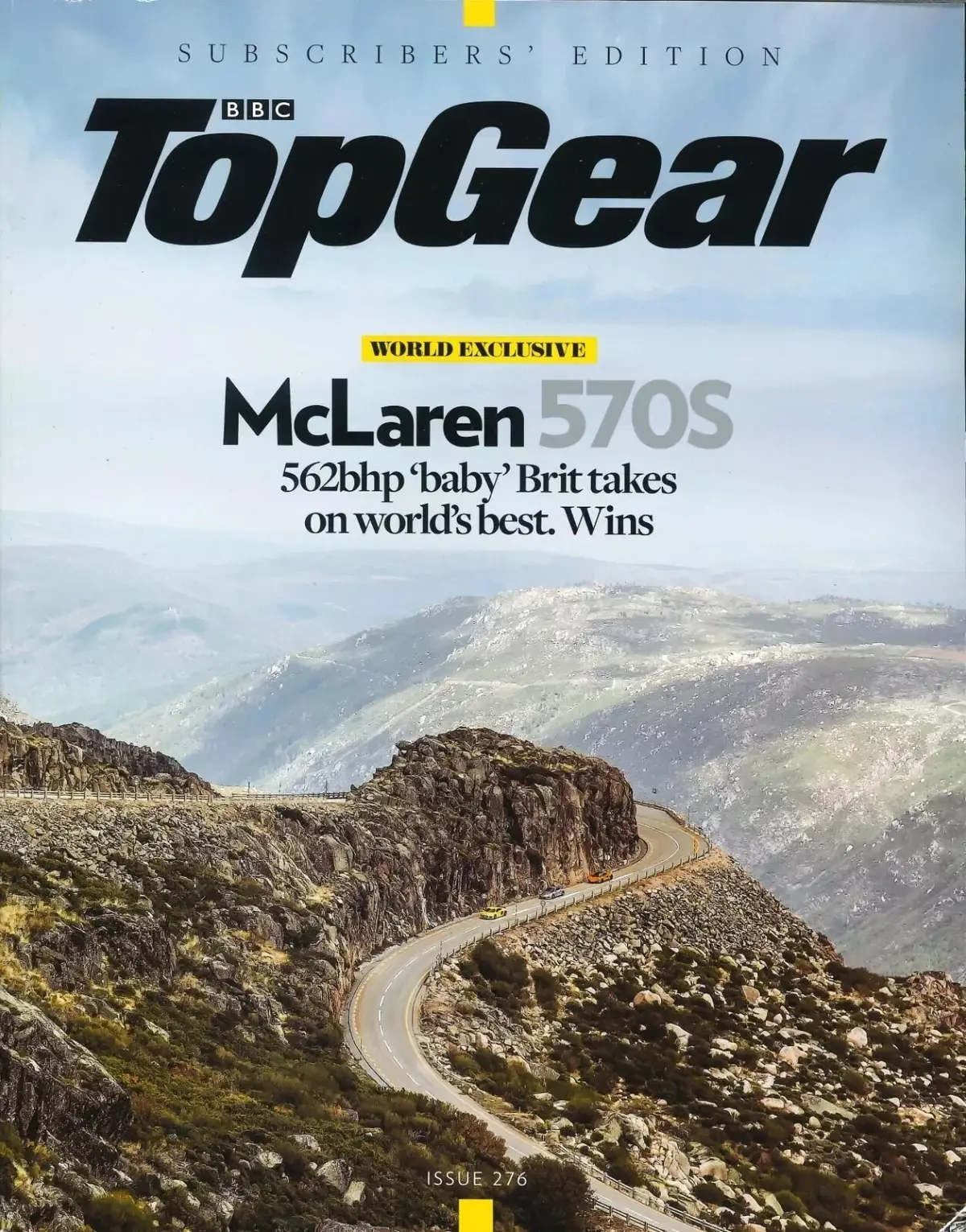 BBC Top Gear Magazine Issue #276, McLaren 570S, BMW X2, Ferrari Spider, Dec 2015