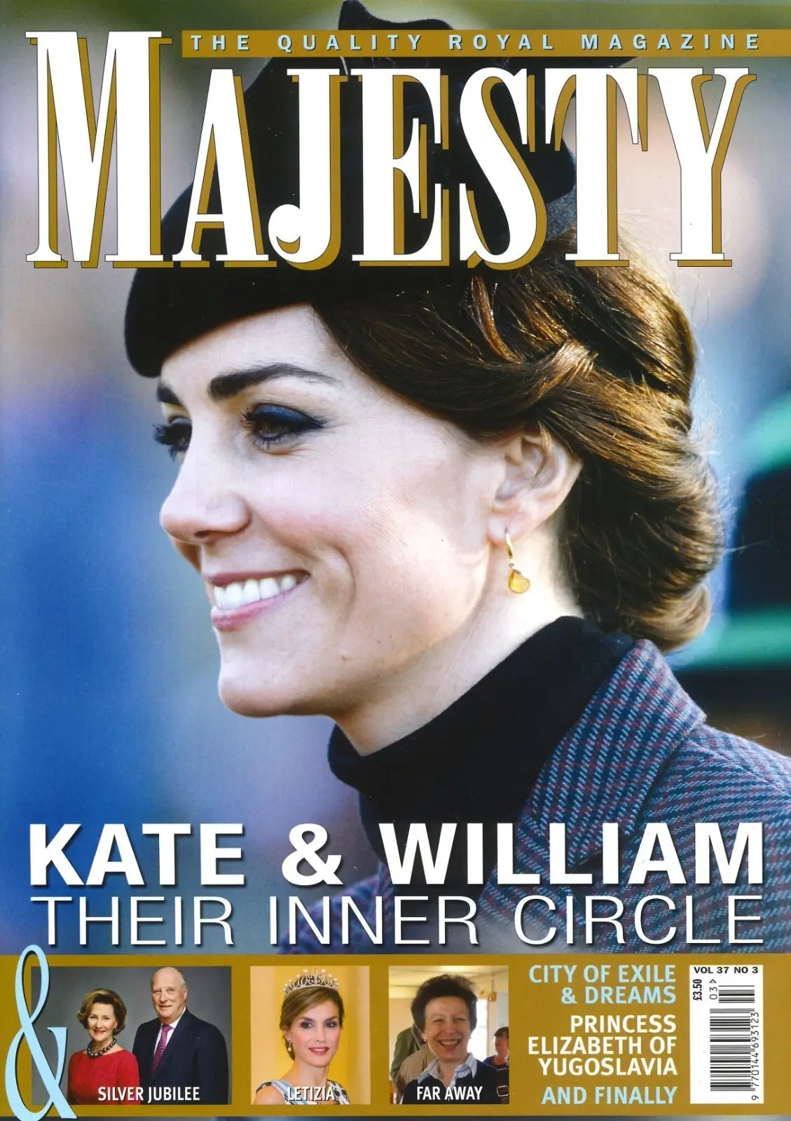 Majesty Magazine Kate Middleton, Prince William, Anne Princess Royal, March 2016