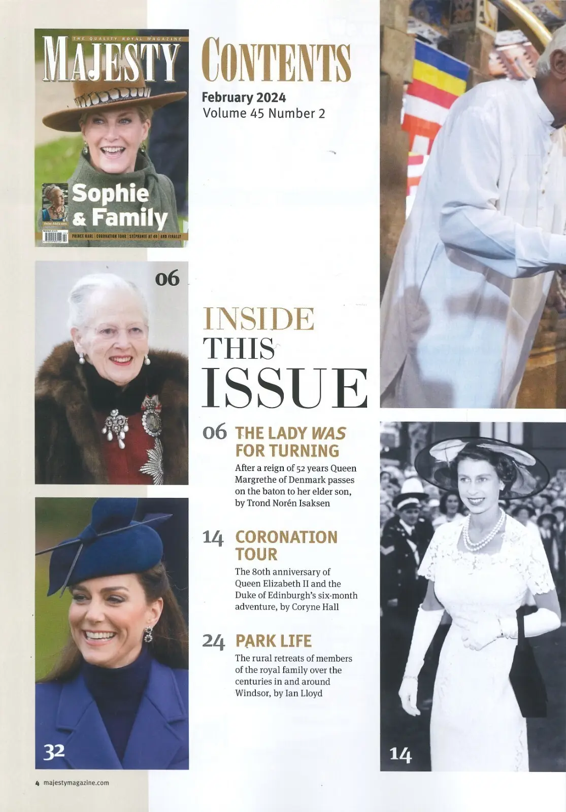 Majesty Magazine: Duchess Sophie, King Charles, Queen Elizabeth II, Feb 2024 - image 2 | Free standard UK delivery included | Discount Quality Products