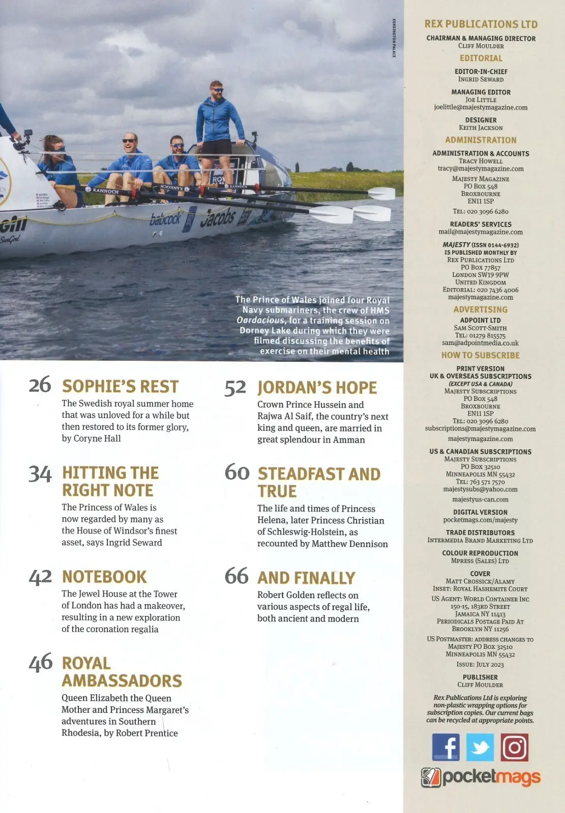 Majesty Magazine, Kate Middleton, King Charles III, Queen Camilla, July 2023 - image 3 | Free standard UK delivery included | Discount Quality Products