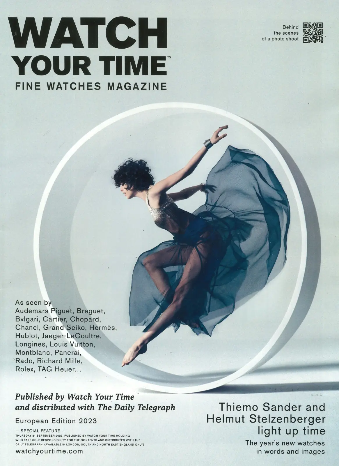 Daily Telegraph's Watch Your Time Magazine: Fine Watches, Rolex, etc., 21.9.23