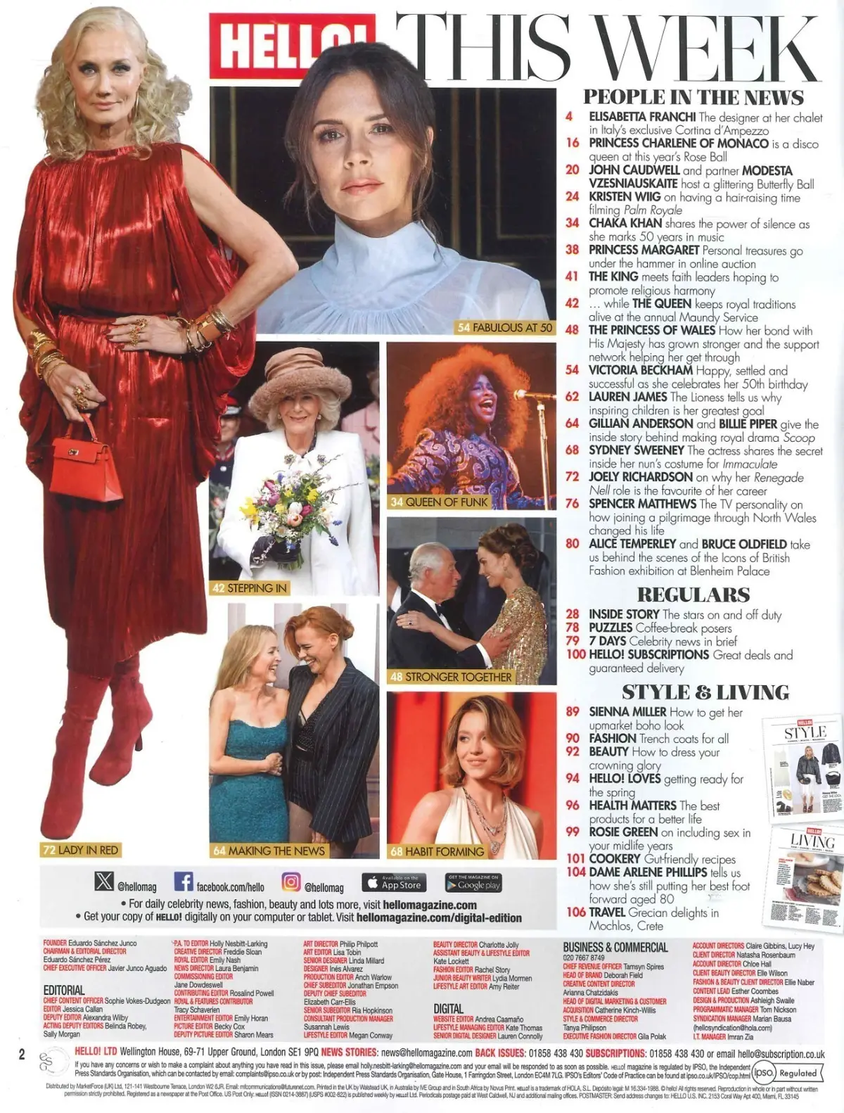 HELLO! Magazine: Victoria Beckham at 50, King Charles, Princess Kate, 8.4.24 - image 2 | Free standard UK delivery included | Discount Quality Products