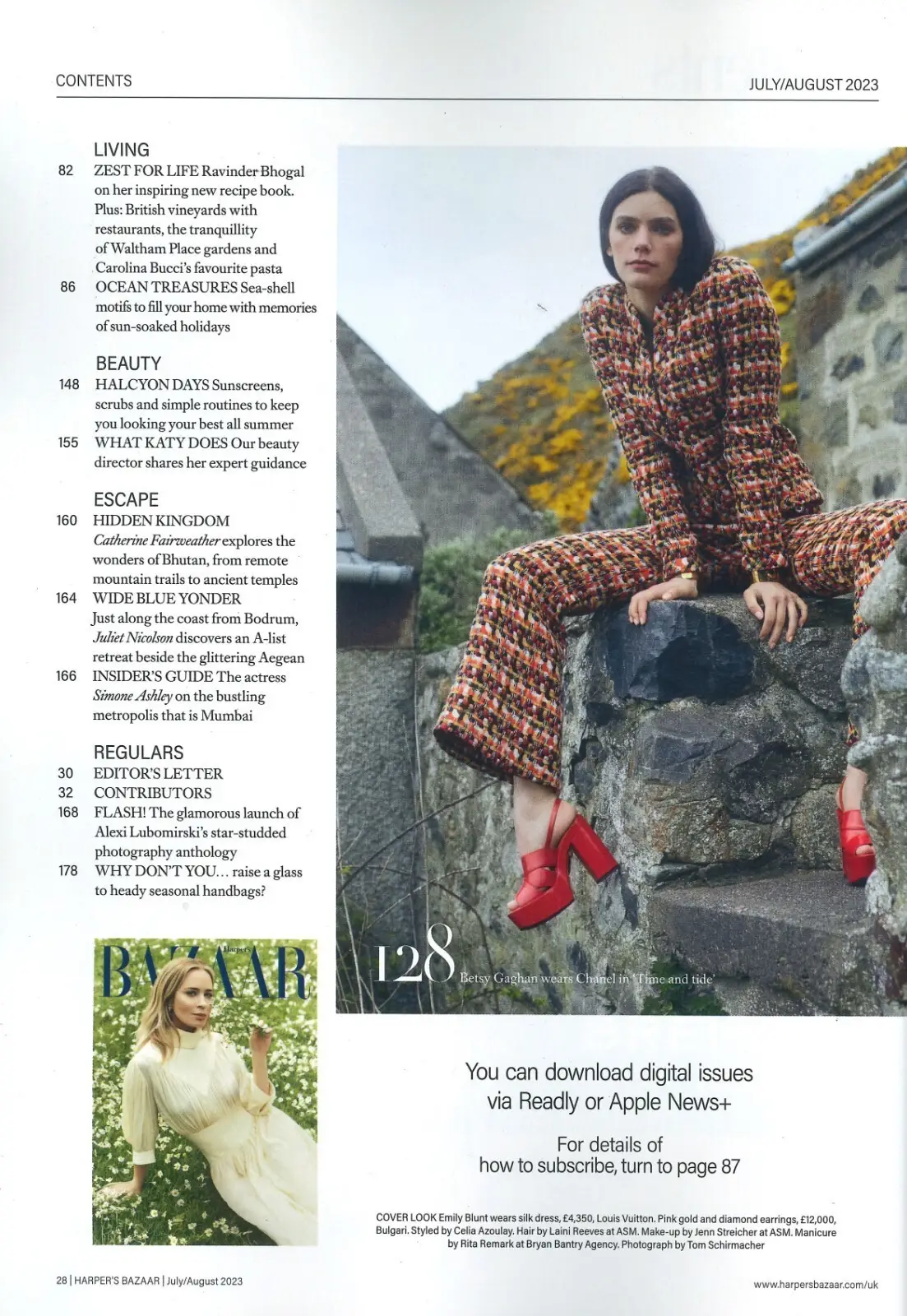 Harper's Bazaar Magazine, Emily Blunt, Diana Ross, Elton John, July/Aug 2023 - image 3 | Free standard UK delivery included | Discount Quality Products