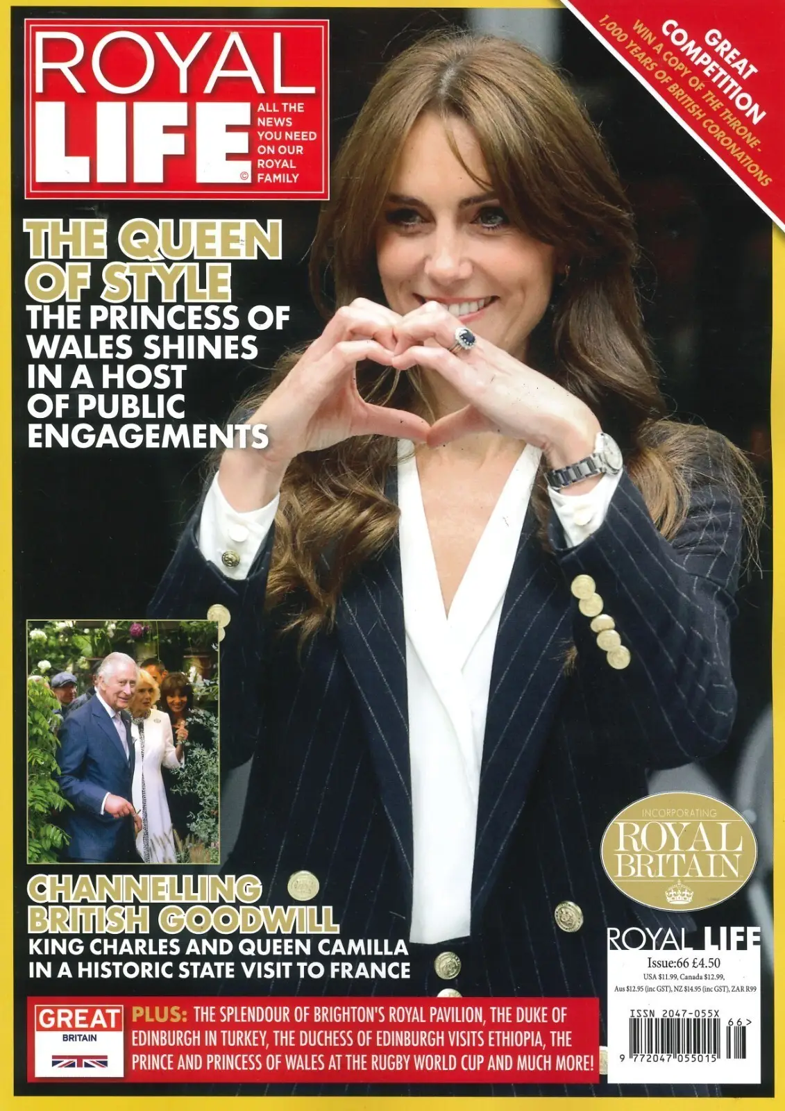 Royal Life Magazine, Princess Kate, King Charles, Queen Camilla, Issue #66, 2023