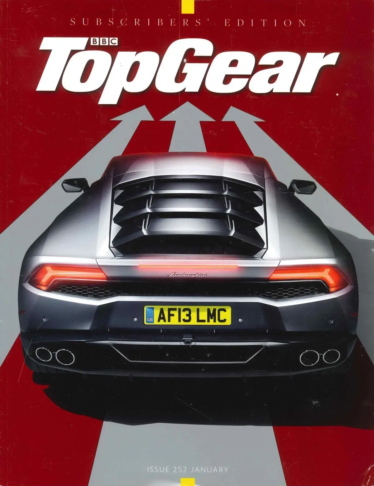 BBC Top Gear Magazine Issue #252, Porsche 918, Lambo Huracan, BMW M3, Jan 2014